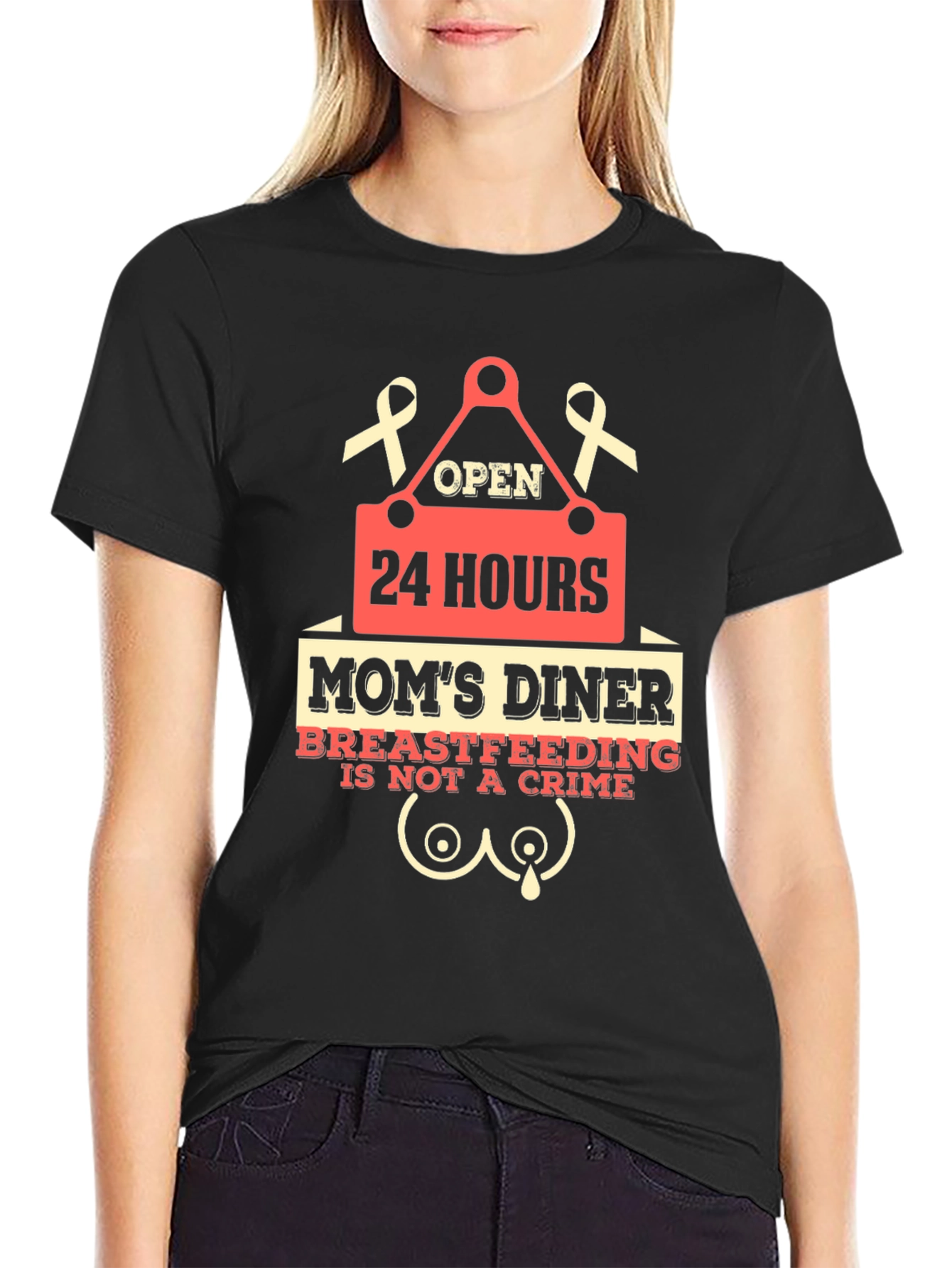 Moms Diner Breastfeeding T-Shirt