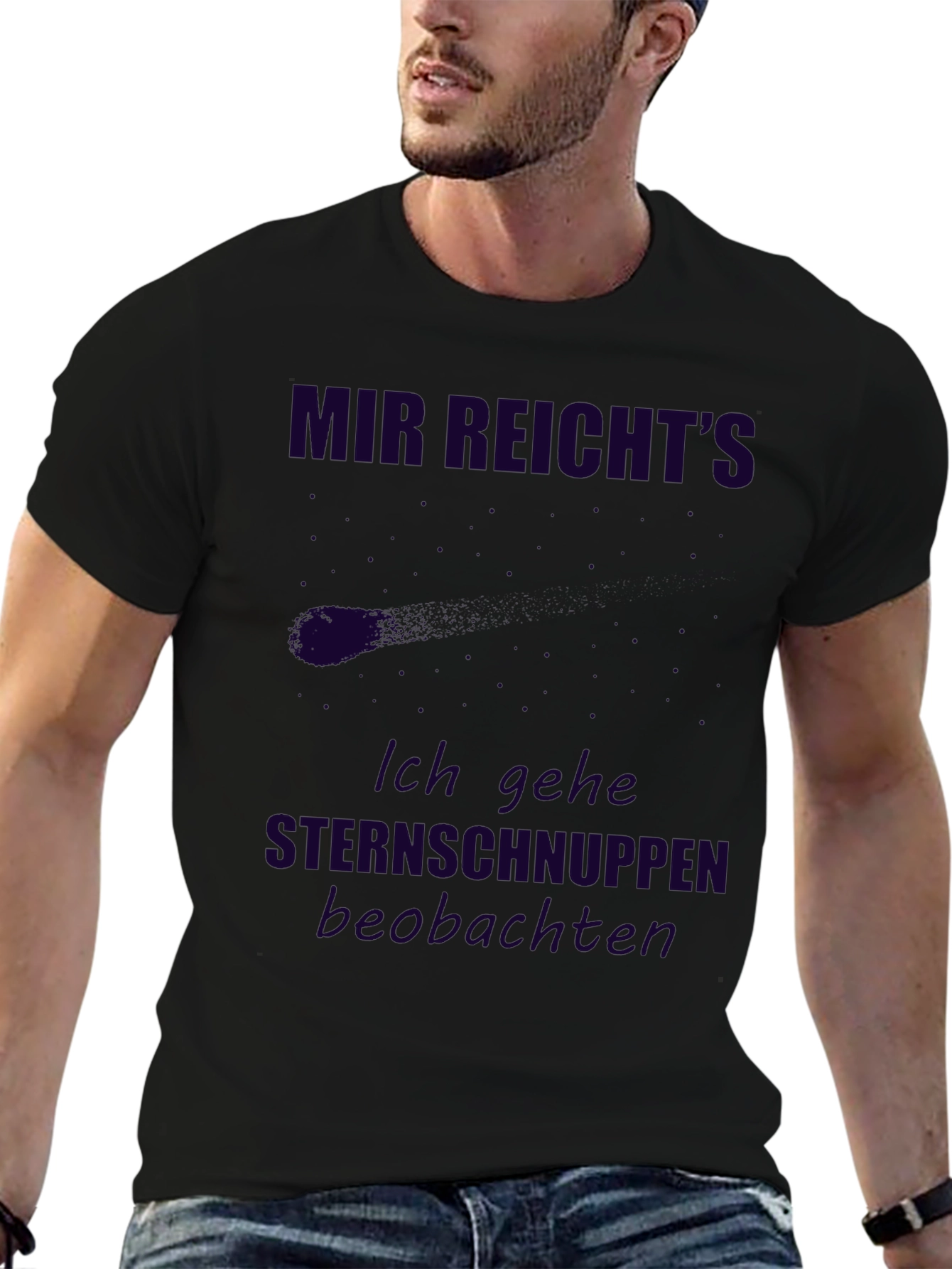 Mir Reichts T-Shirt - Sternschnuppen Beobachten Tee