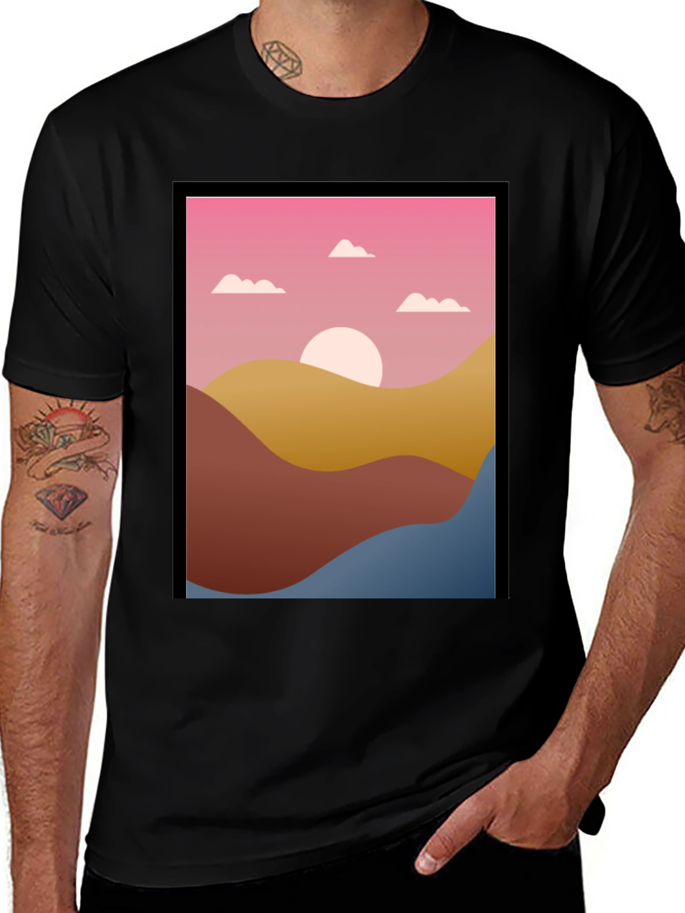 Sunset Hills Graphic Tee - Stylish Unisex T-Shirt