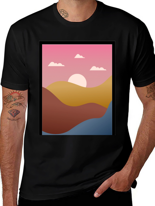 Sunset Hills Graphic Tee - Stylish Unisex T-Shirt