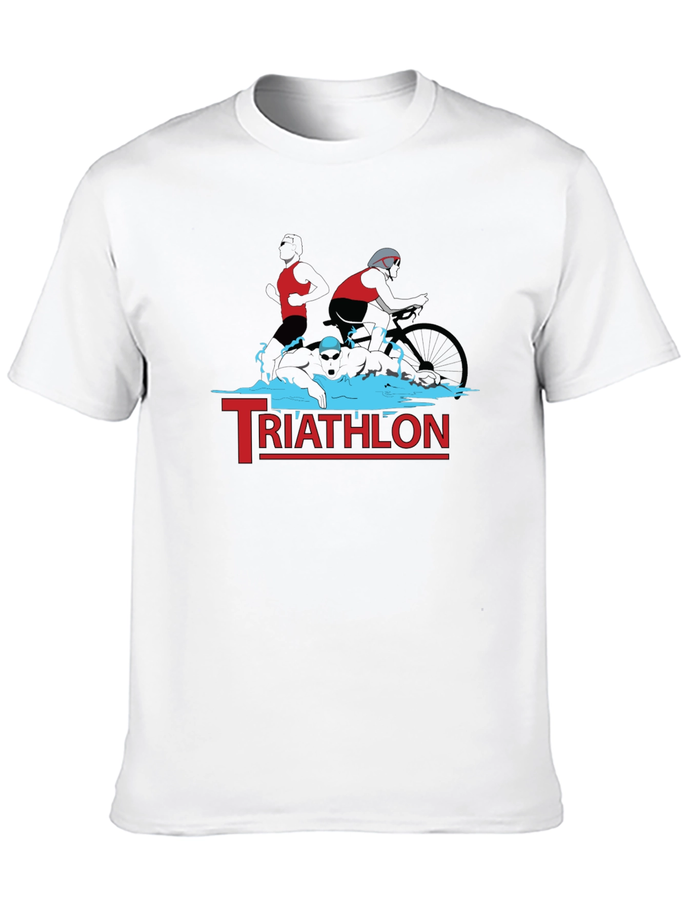 Triathlon T-Shirt: Swim Bike Run Design