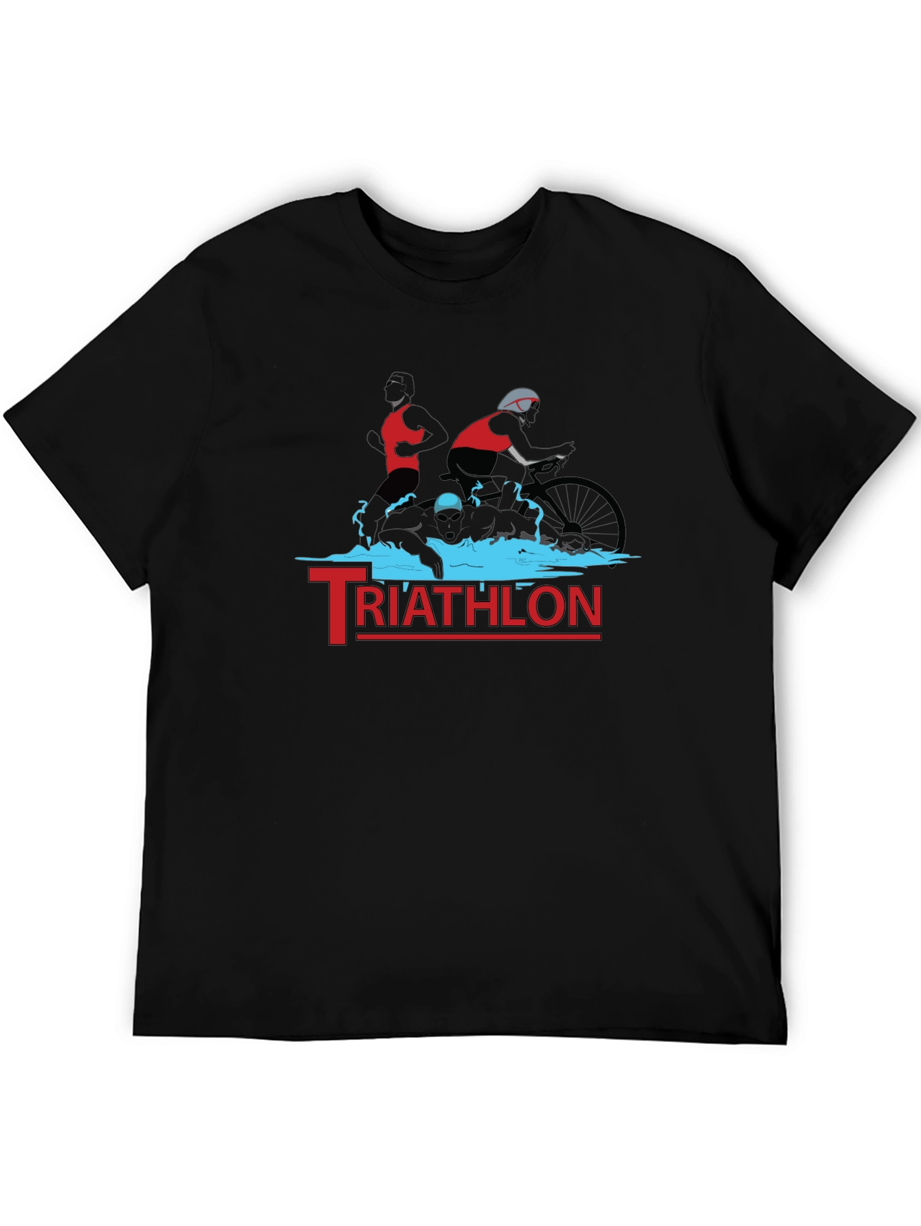 Triathlon T-Shirt: Swim Bike Run Design