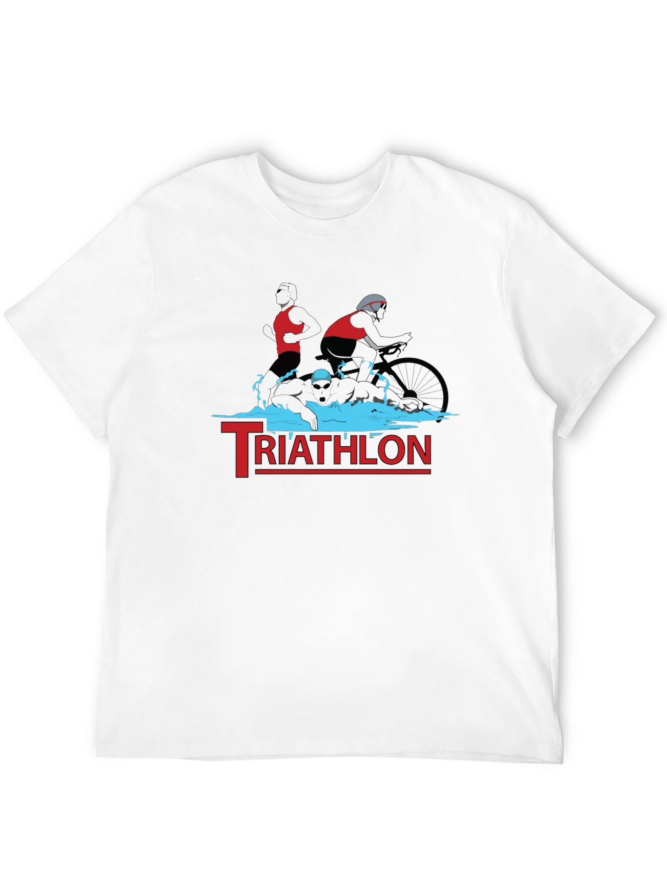 Triathlon T-Shirt: Swim Bike Run Design