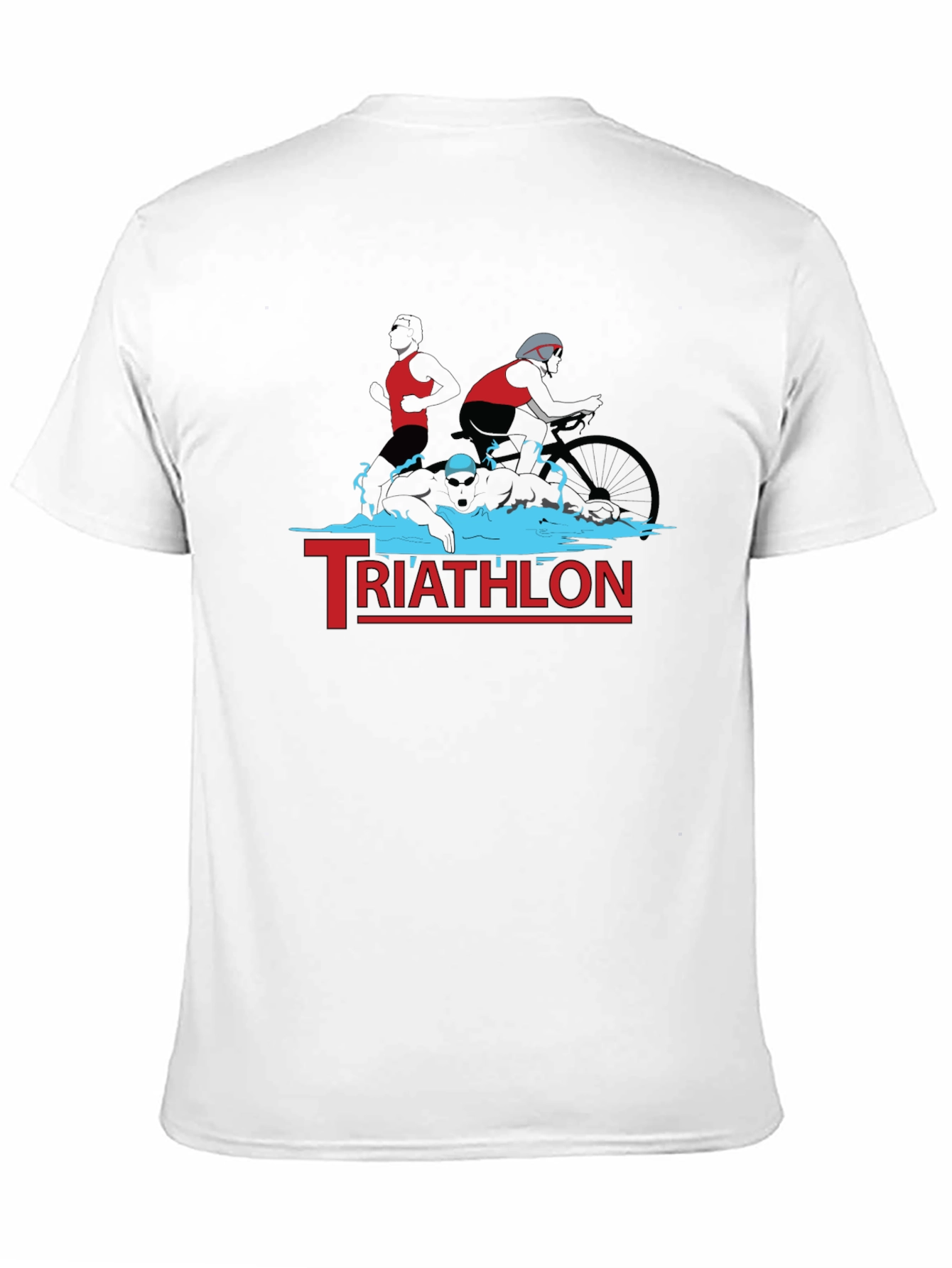 Triathlon T-Shirt: Swim Bike Run Design