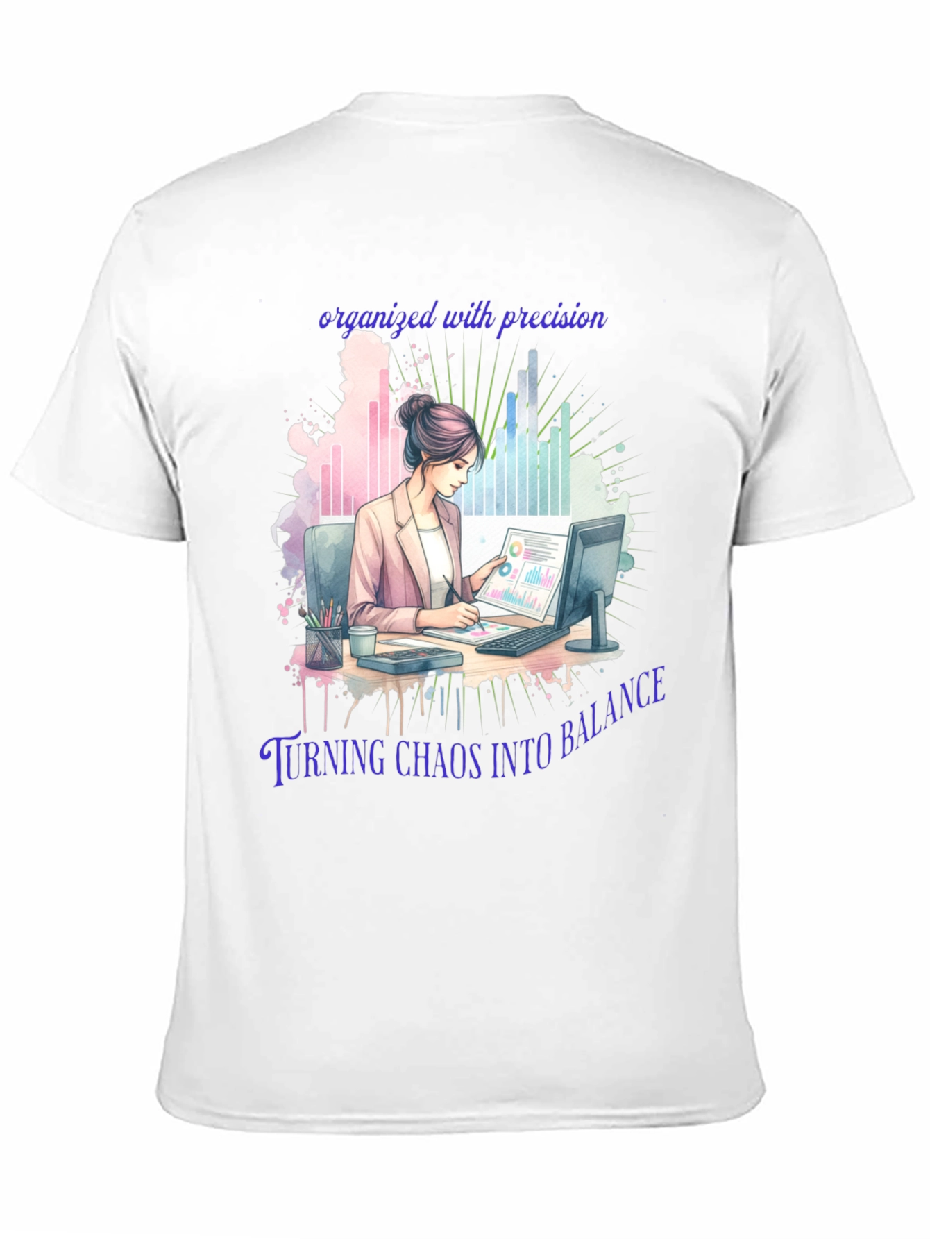 Organized Precision T-Shirt: Balance in Chaos