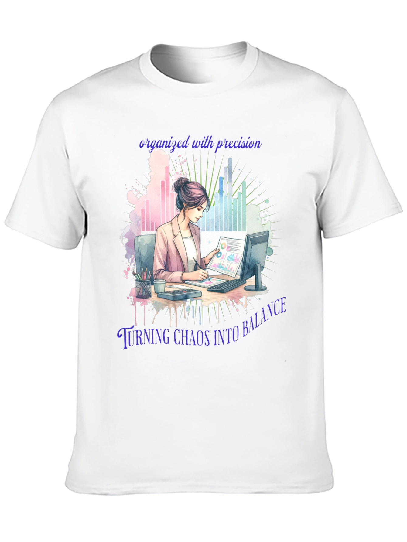 Organized Precision T-Shirt: Balance in Chaos