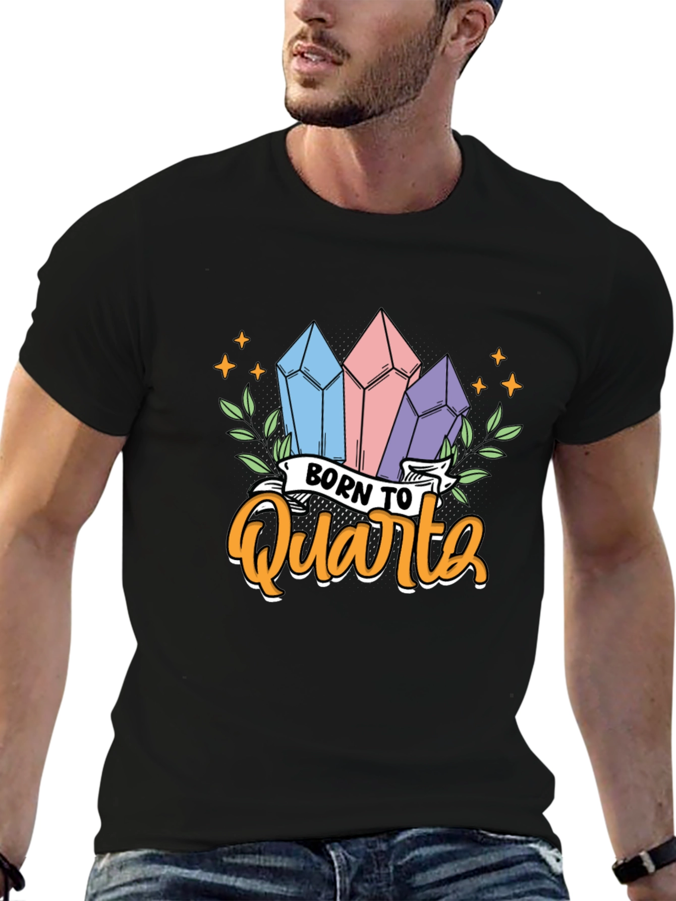 Born To Quartz T-Shirt Crystal Gem Lover