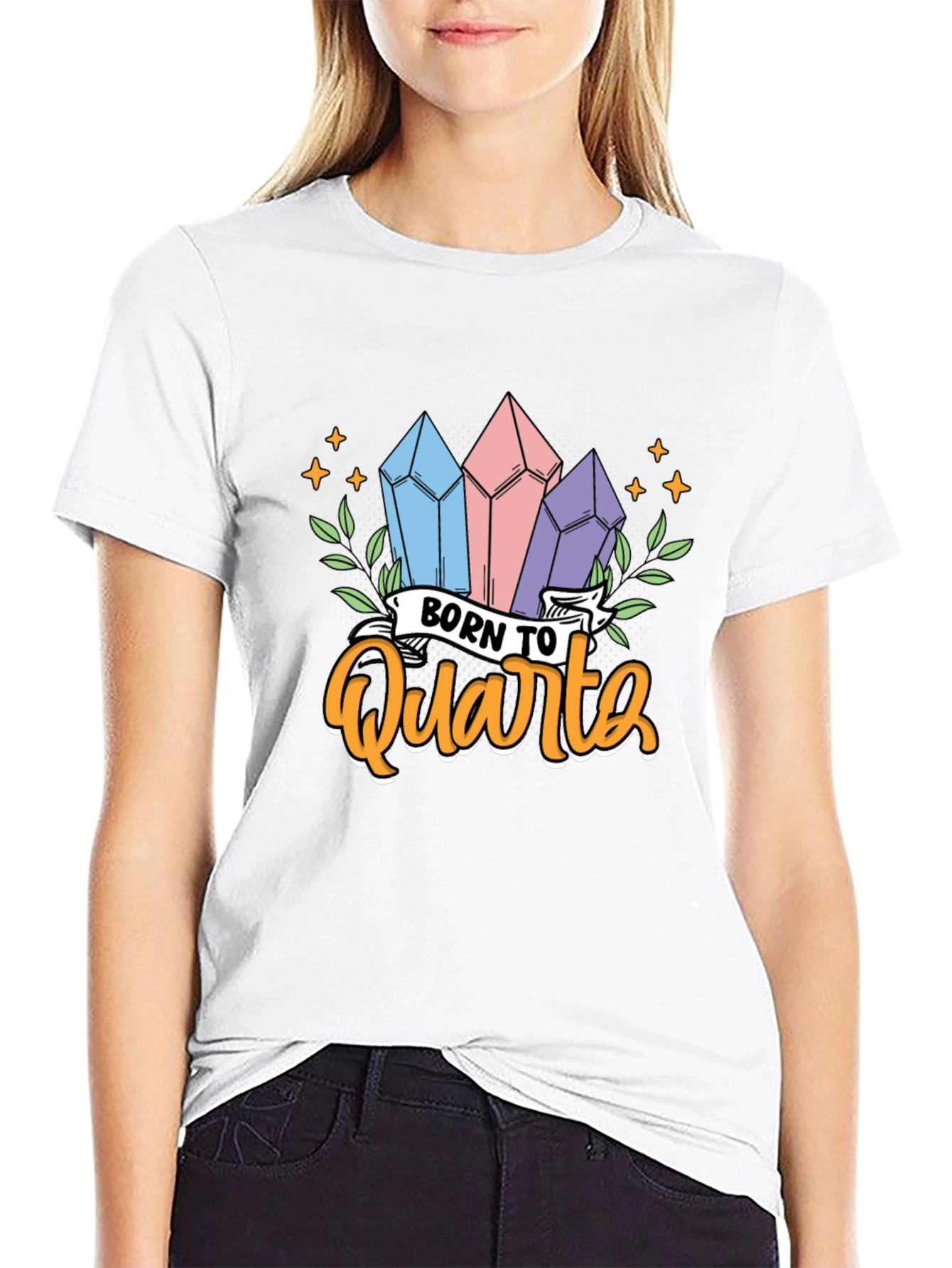 Born To Quartz T-Shirt Crystal Gem Lover