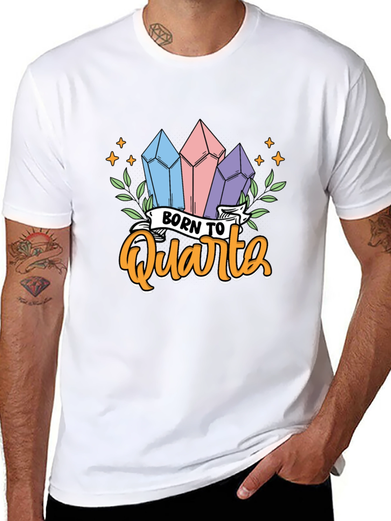Born To Quartz T-Shirt Crystal Gem Lover
