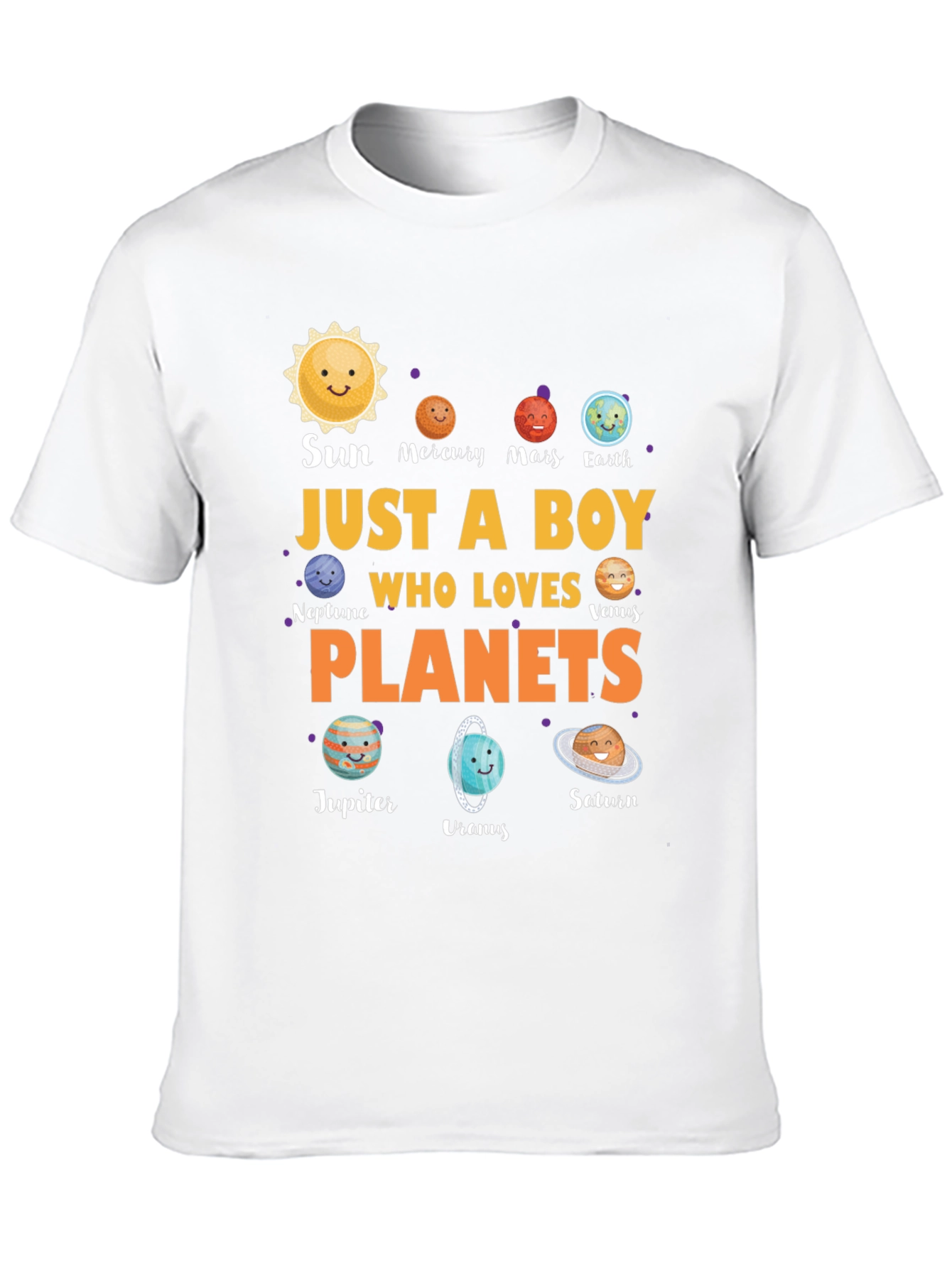 Just A Boy Who Loves Planets T-Shirt