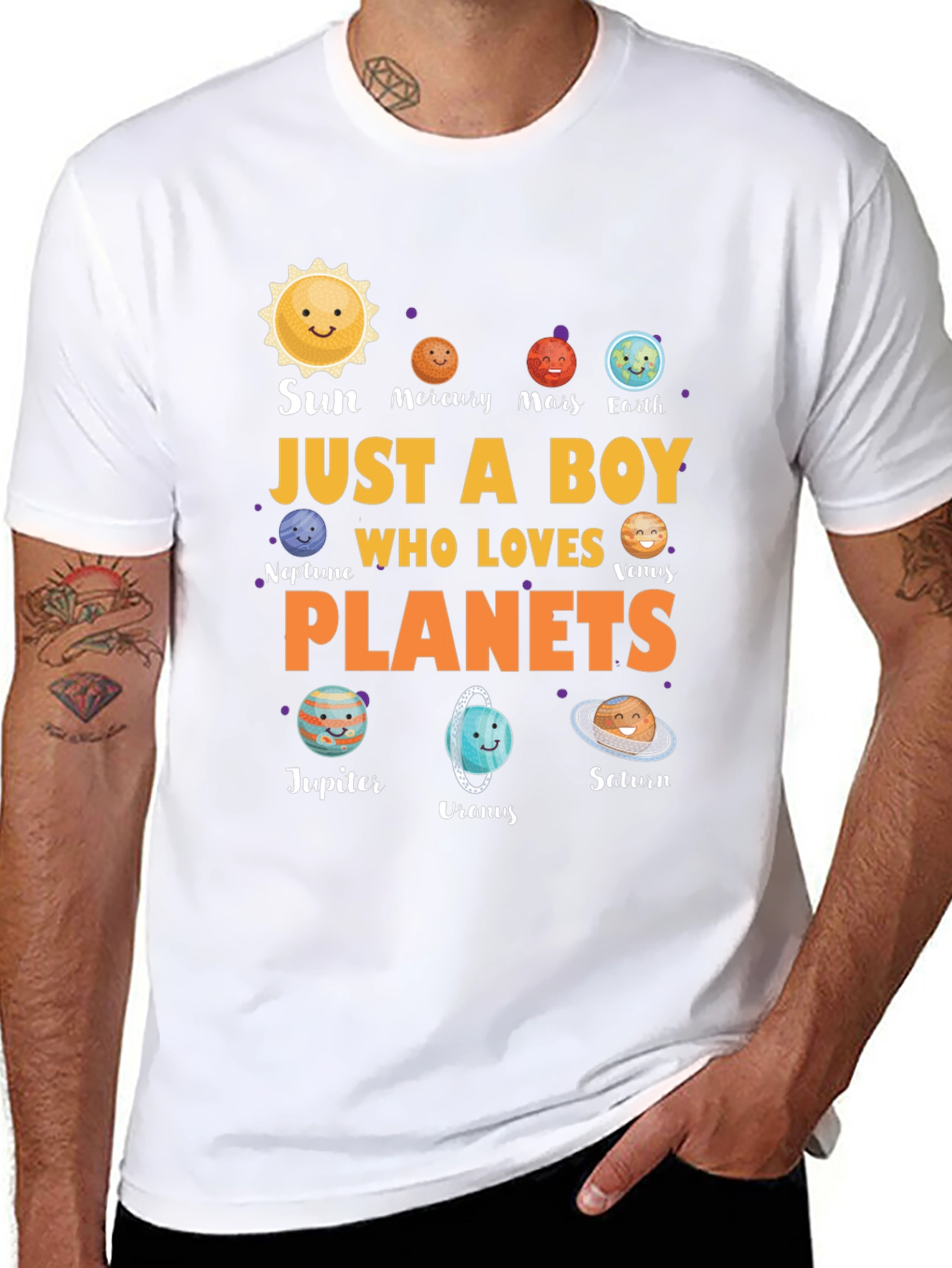 Just A Boy Who Loves Planets T-Shirt