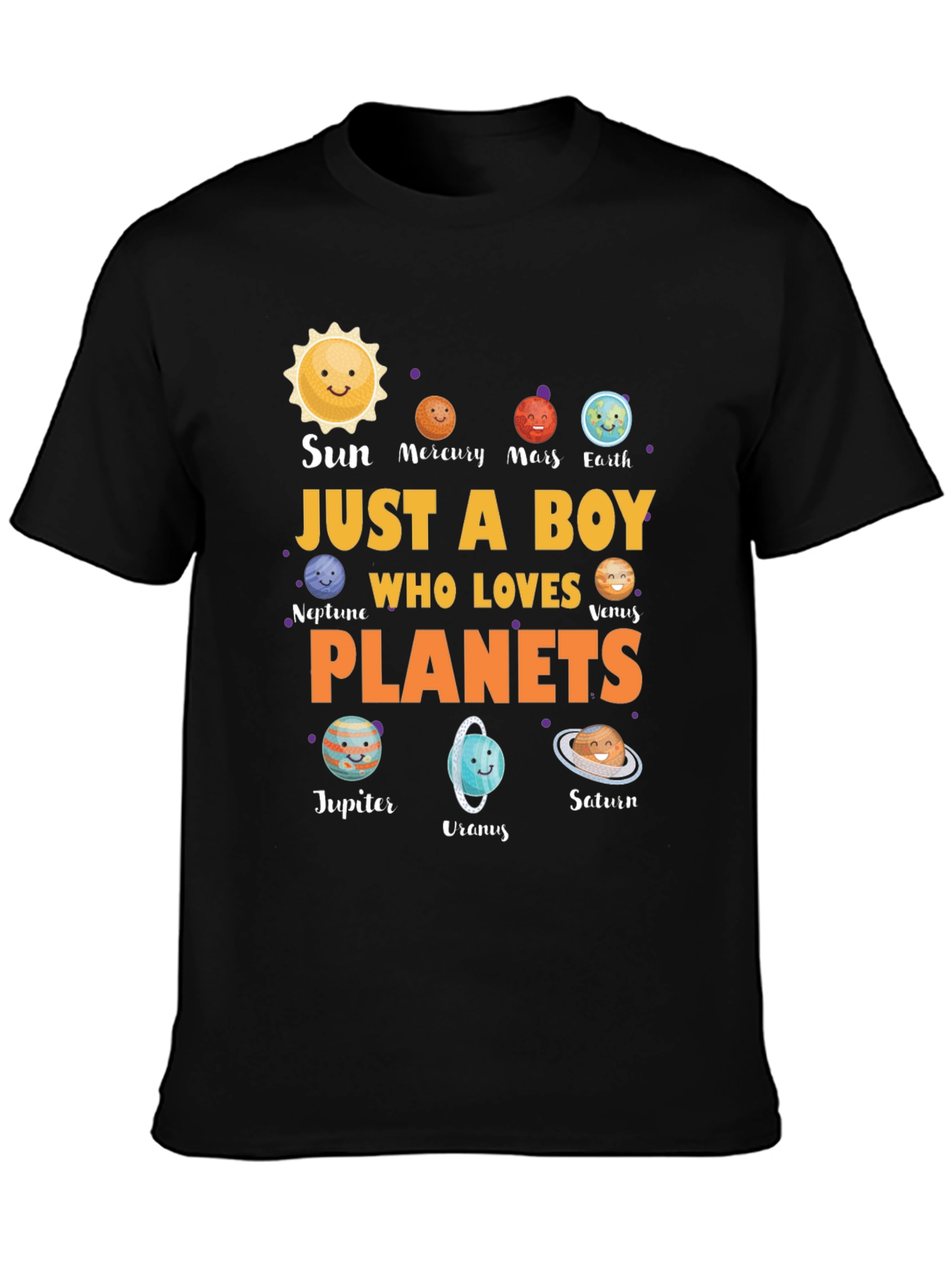 Just A Boy Who Loves Planets T-Shirt