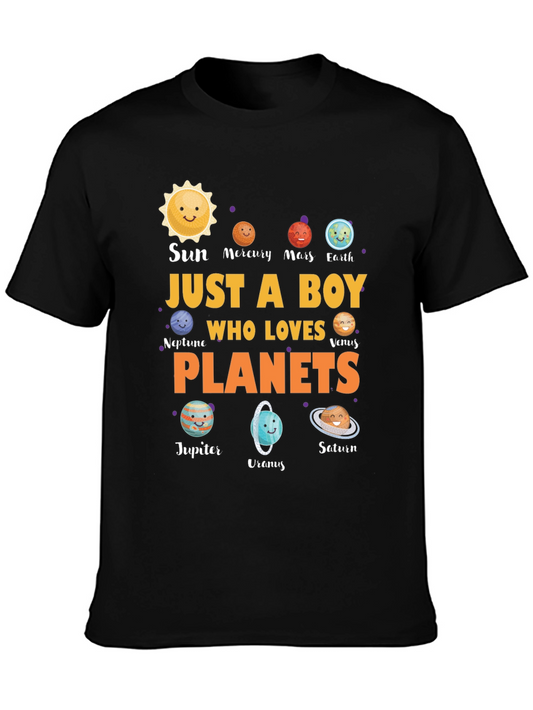 Just A Boy Who Loves Planets T-Shirt
