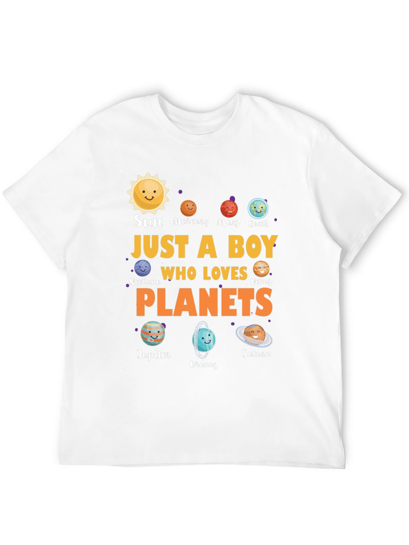 Just A Boy Who Loves Planets T-Shirt