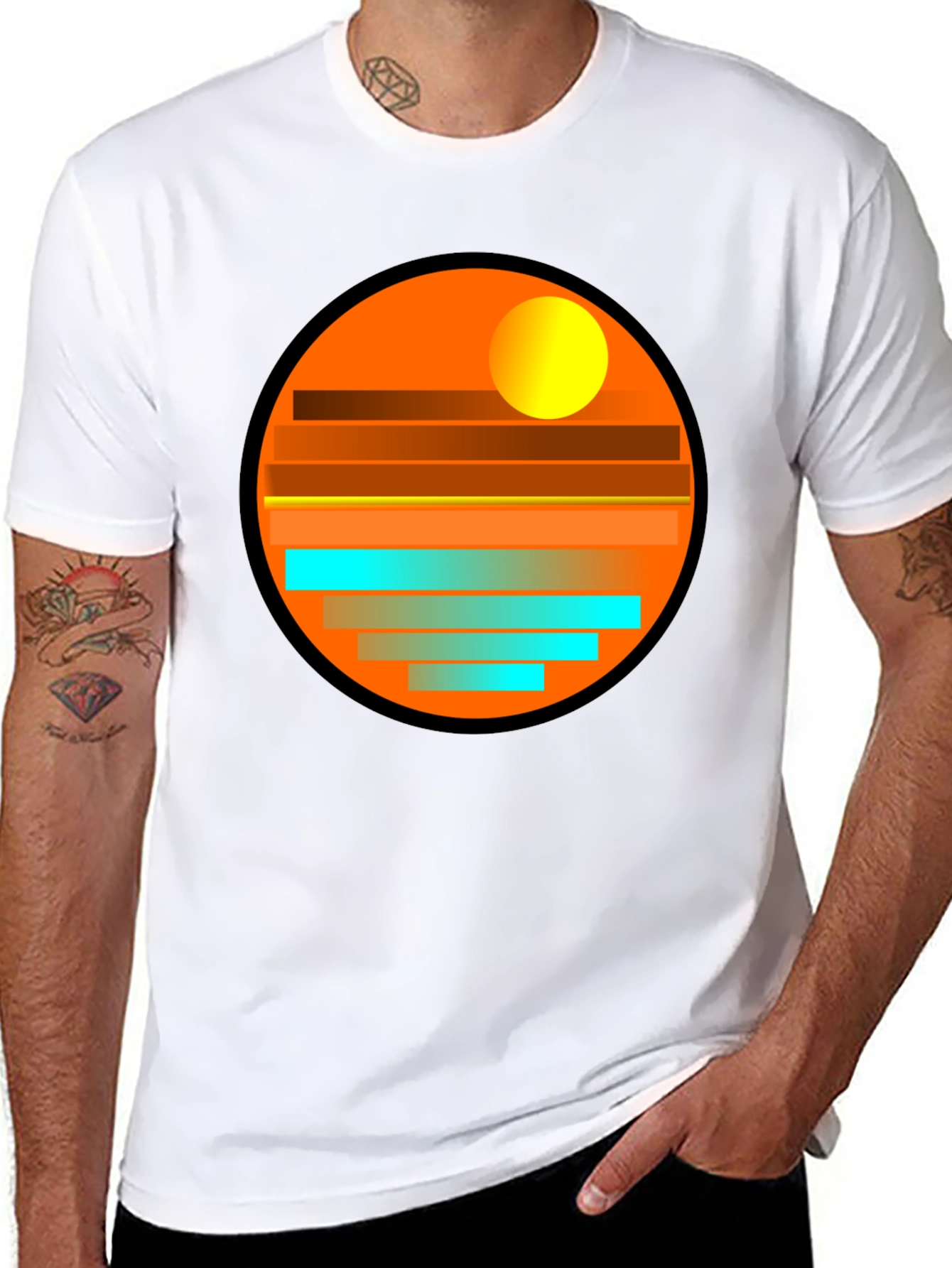 Sunset Horizon Graphic Tee