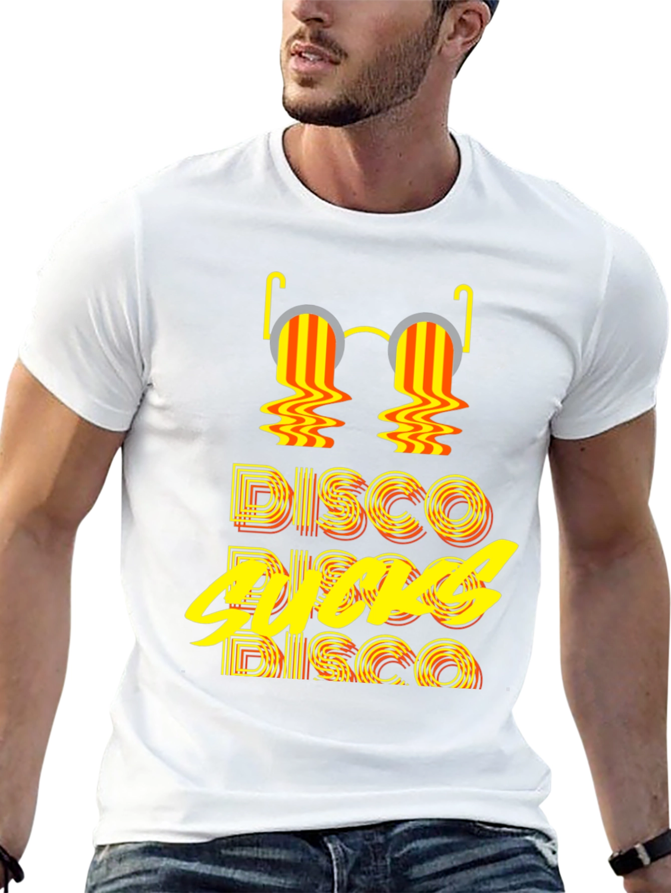 Retro Disco Sucks Graphic T-Shirt