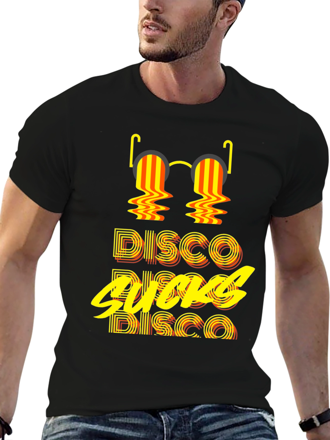 Retro Disco Sucks Graphic T-Shirt