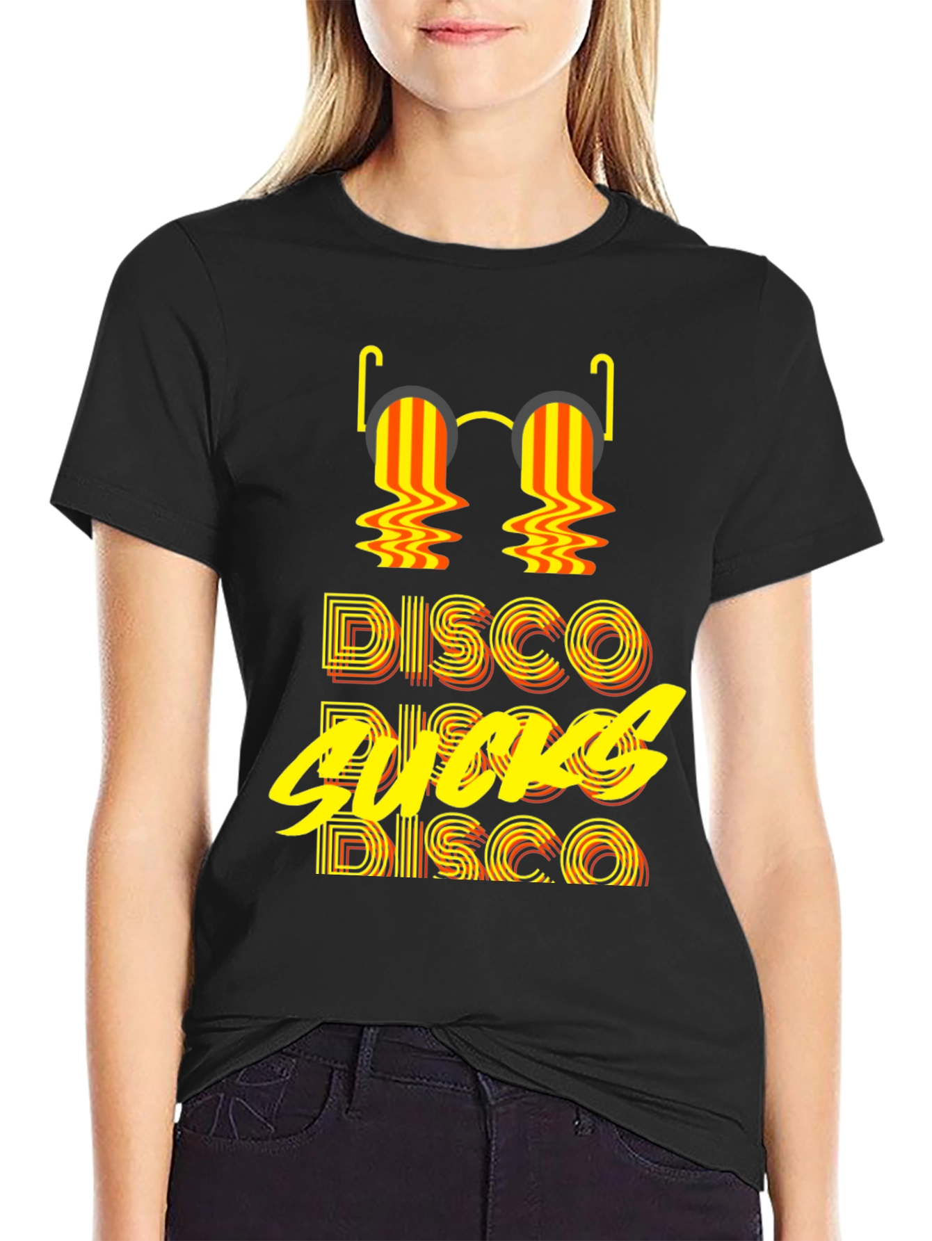 Retro Disco Sucks Graphic T-Shirt