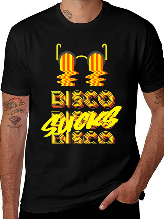 Retro Disco Sucks Graphic T-Shirt