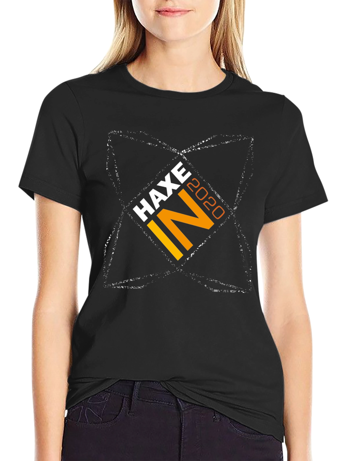 HAXE IN 2020 Graphic Tee - Trendy Black T-Shirt