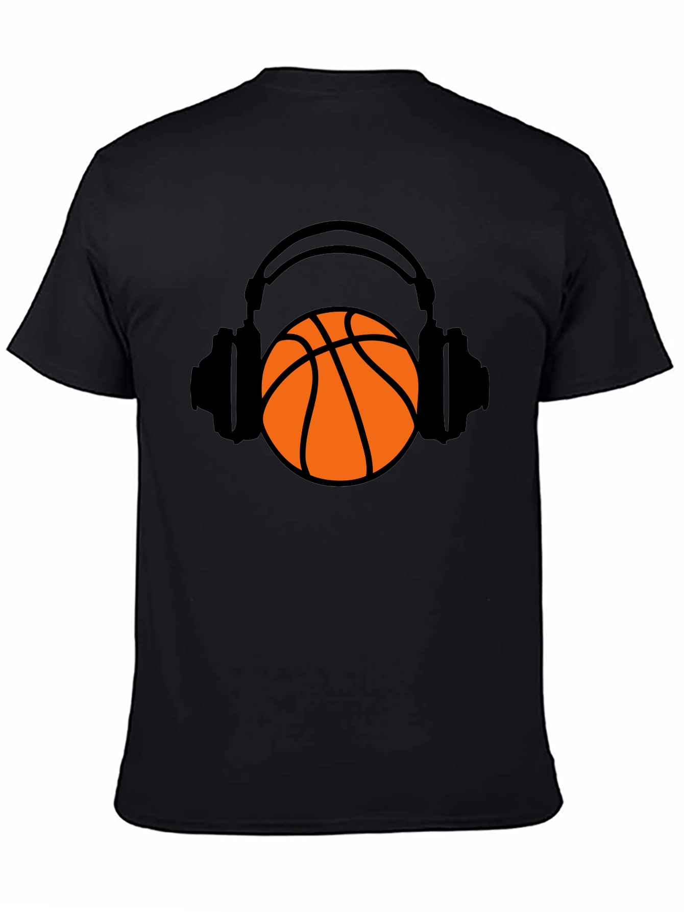 Basketball Headphones Graphic T-Shirt