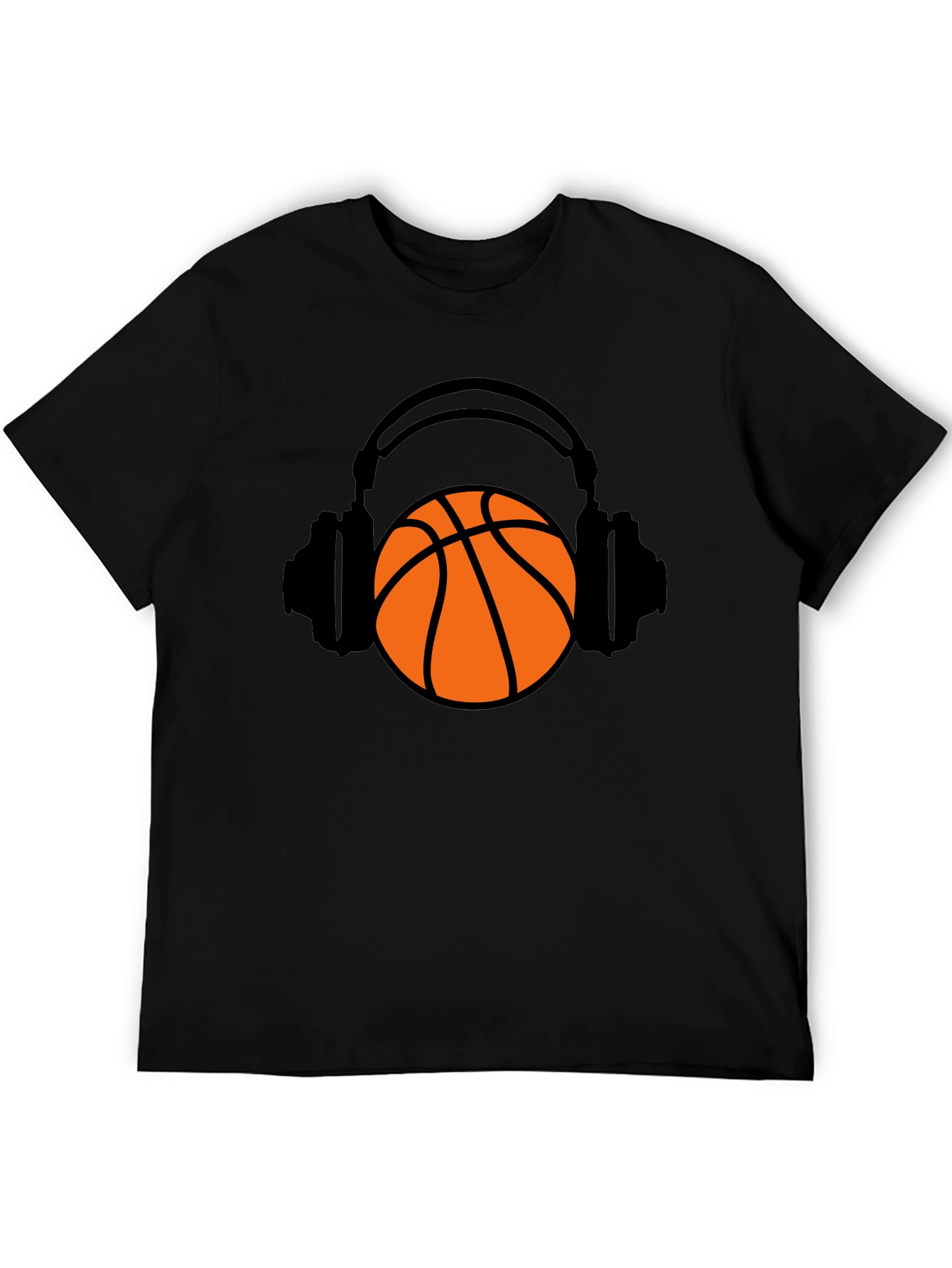 Basketball Headphones Graphic T-Shirt