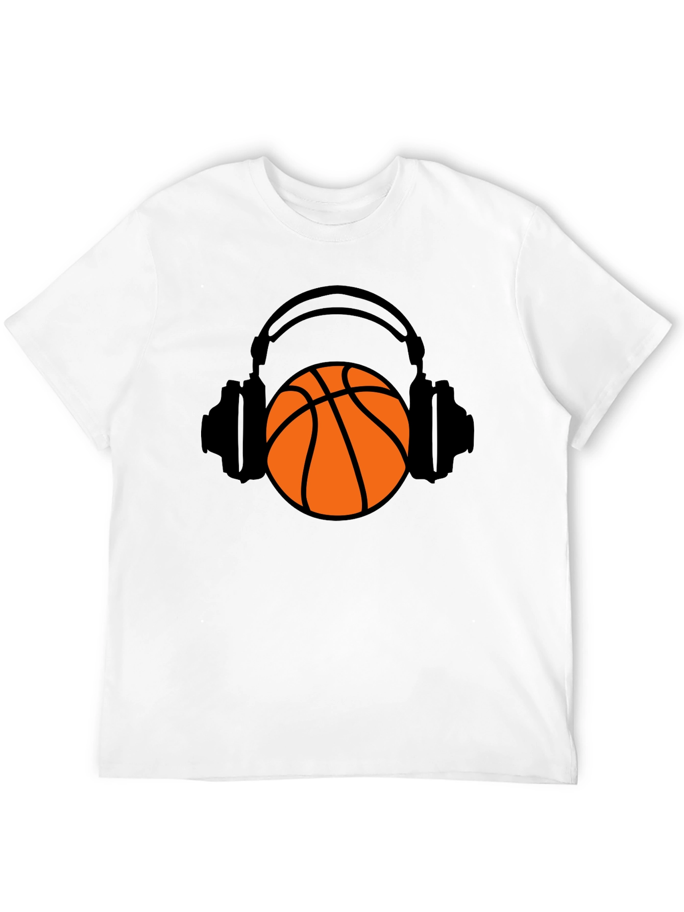 Basketball Headphones Graphic T-Shirt