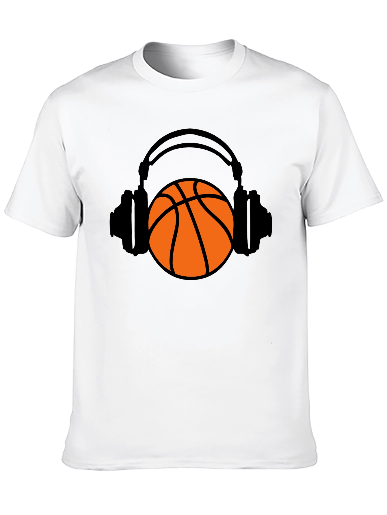 Basketball Headphones Graphic T-Shirt