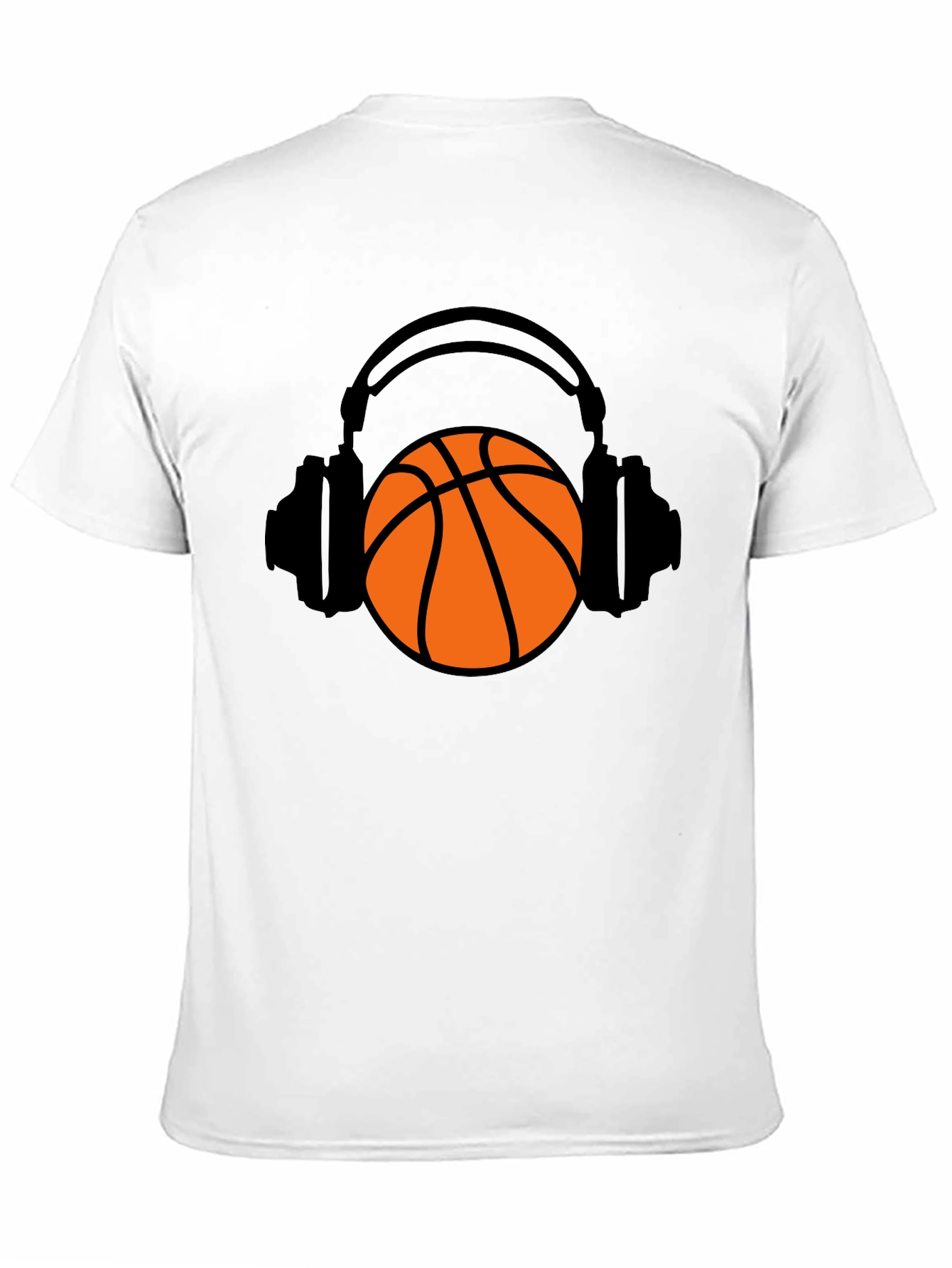 Basketball Headphones Graphic T-Shirt