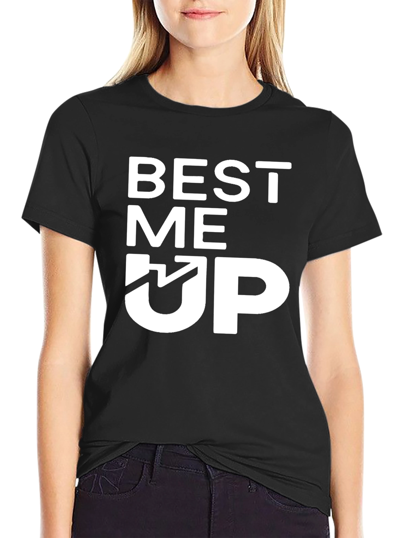 Best Me Up Graphic Tee - Soft Cotton Blend