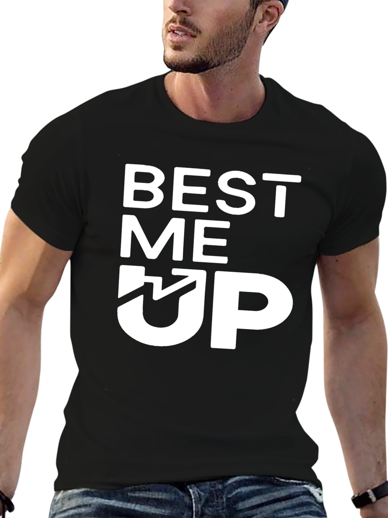 Best Me Up Graphic Tee - Soft Cotton Blend