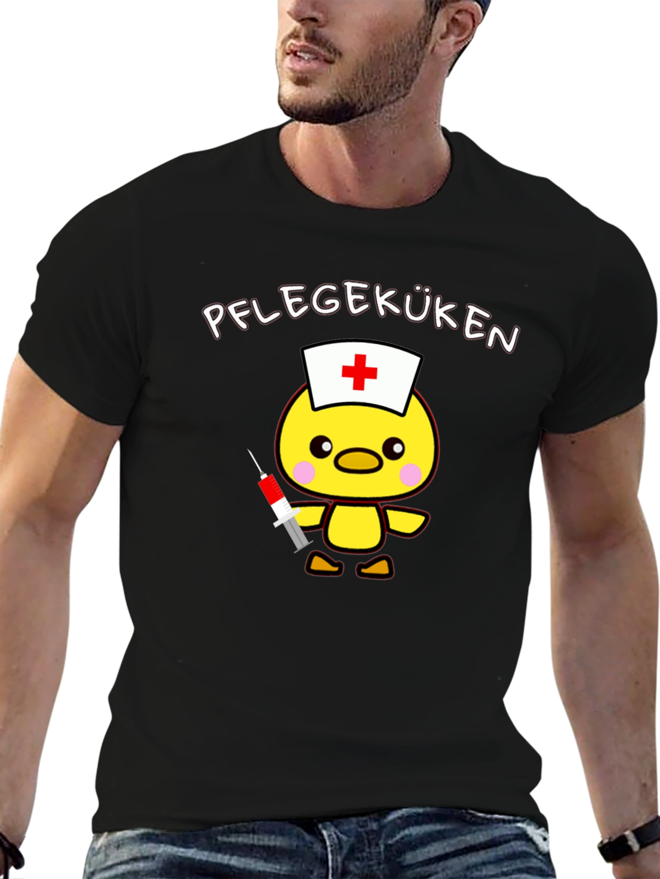 Nurse Chick T-Shirt - Caregiver Cute Cartoon Tee