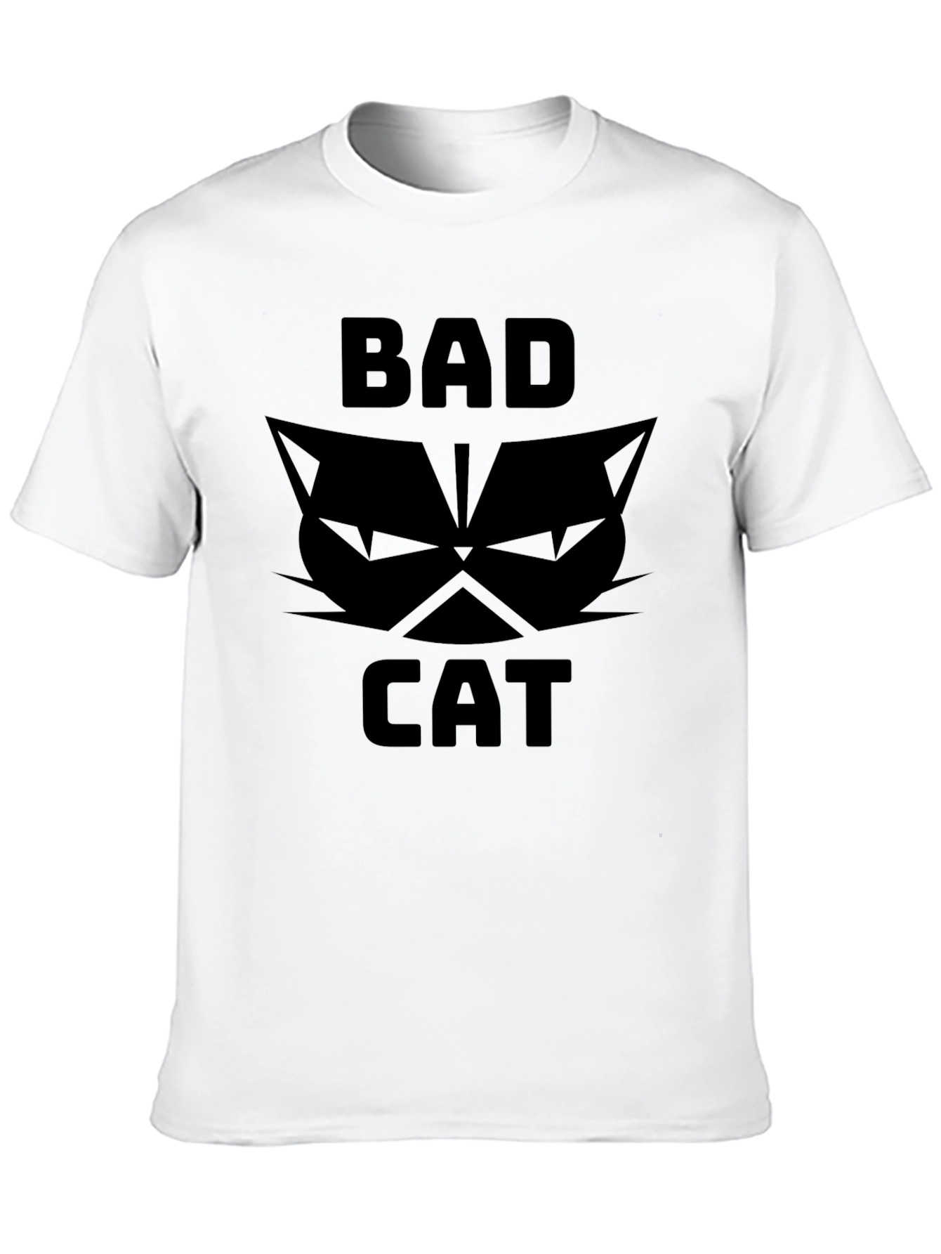 Bad Cat Graphic T-Shirt - Black Tee
