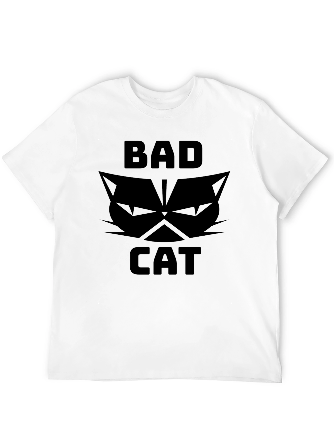 Bad Cat Graphic T-Shirt - Black Tee