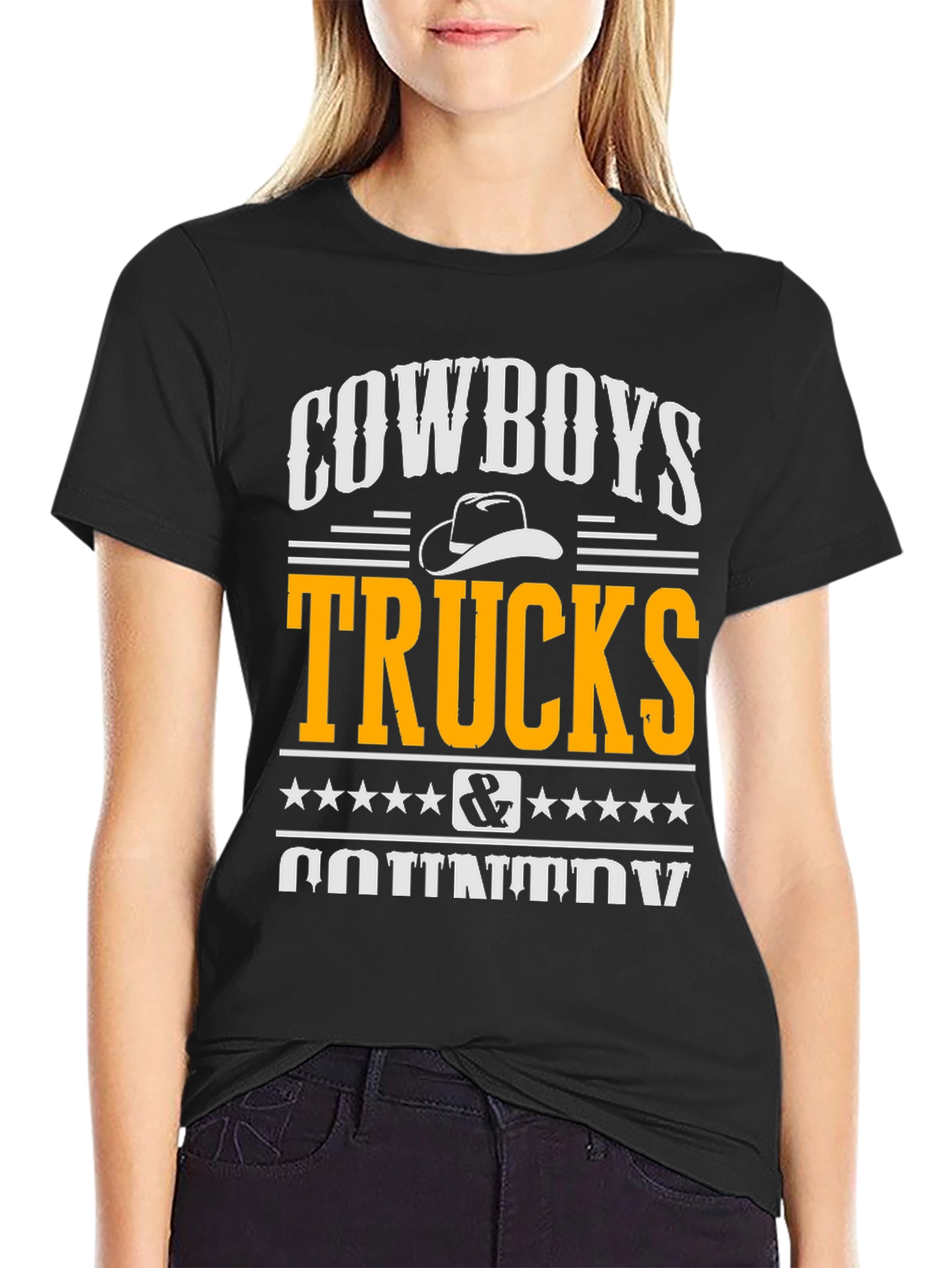 Cowboys Trucks Country Graphic Tee