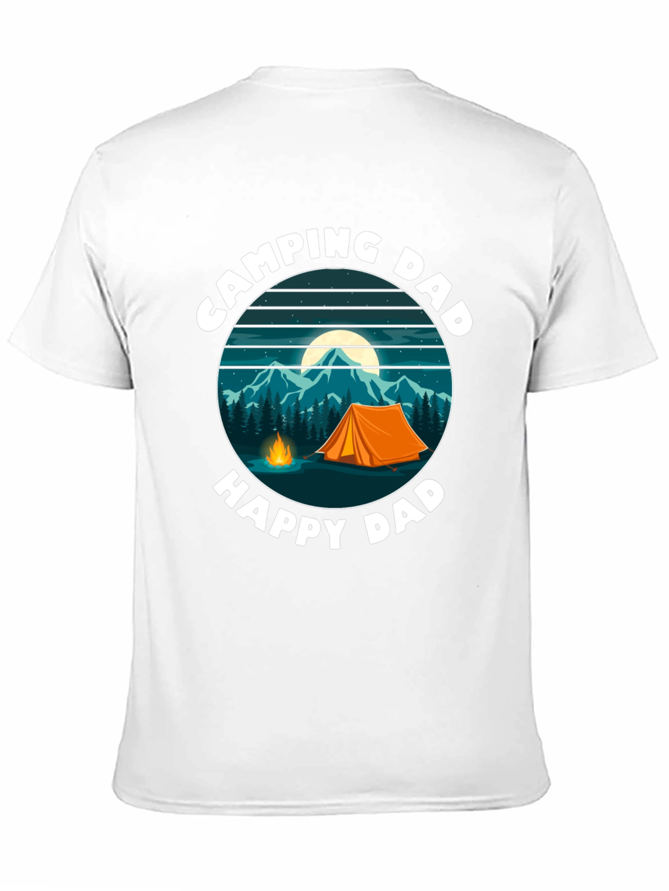Camping Dad T-Shirt - Happy Dad Design