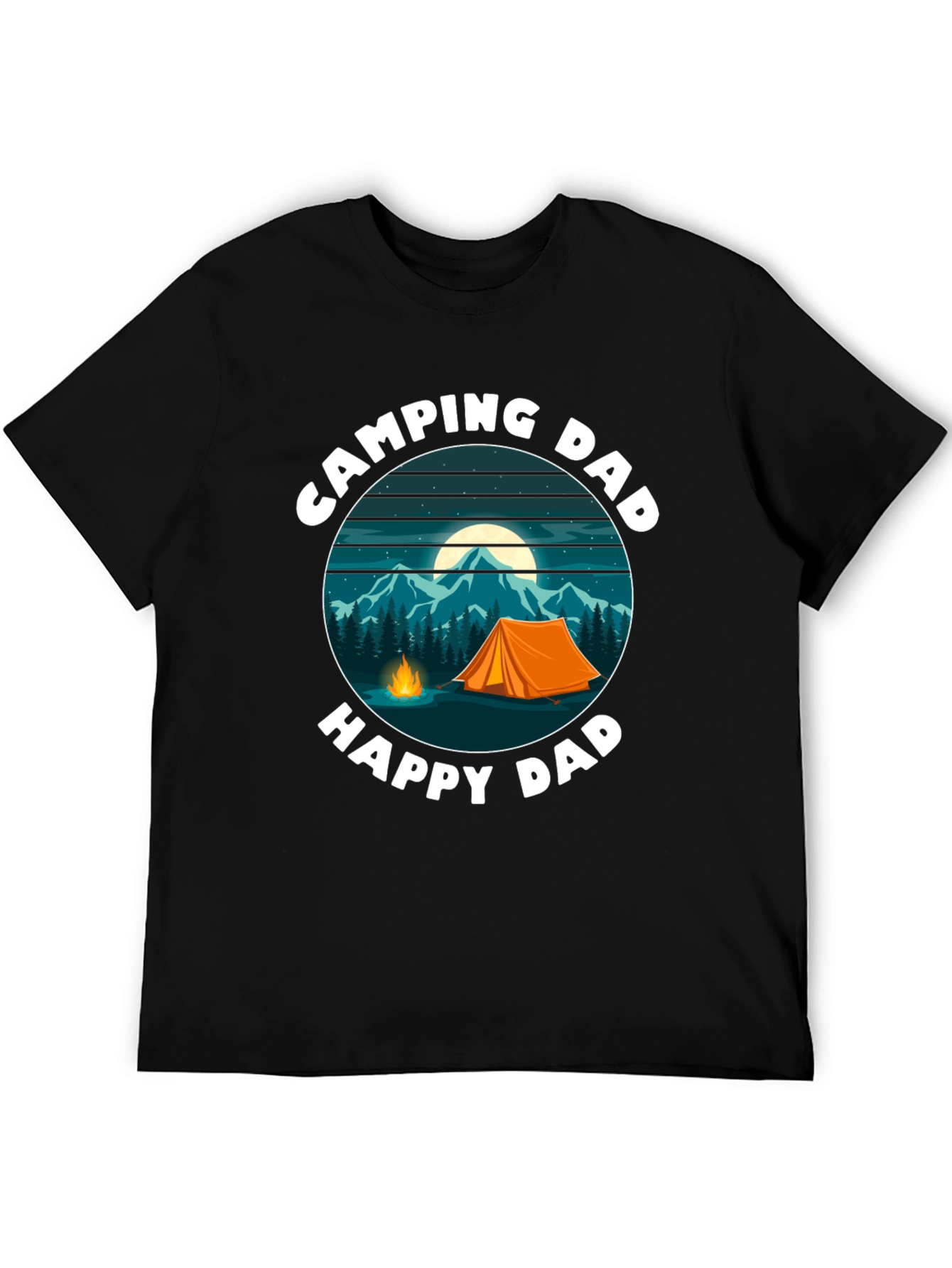 Camping Dad T-Shirt - Happy Dad Design