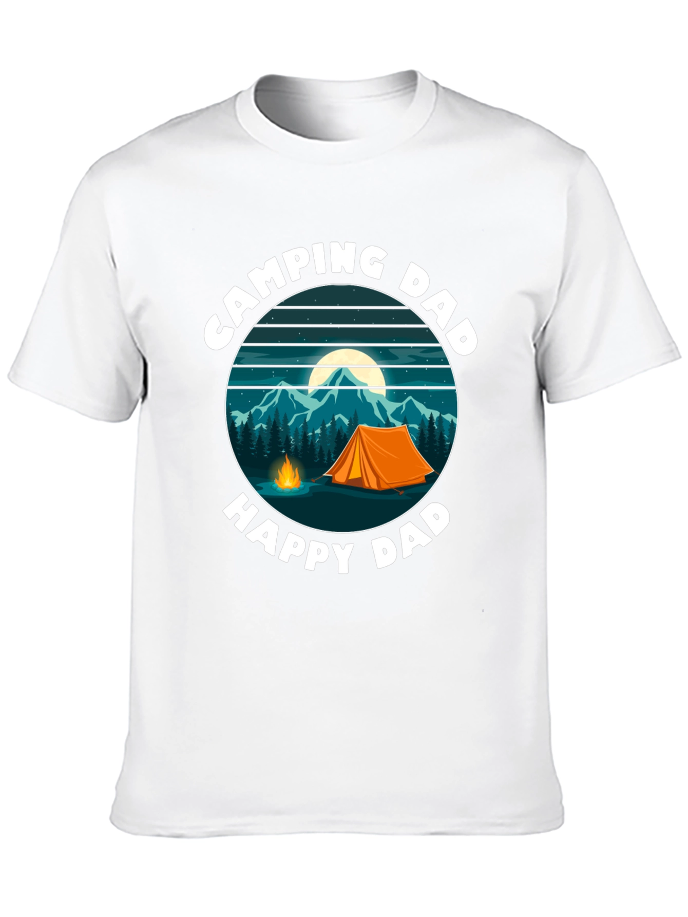 Camping Dad T-Shirt - Happy Dad Design