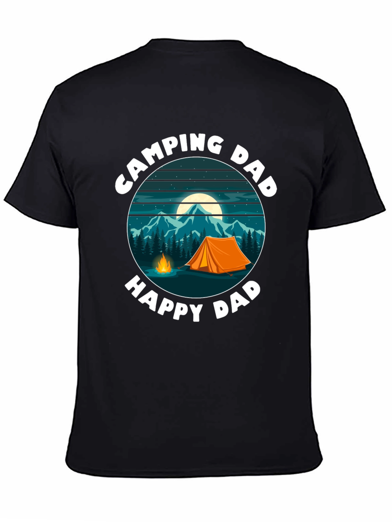 Camping Dad T-Shirt - Happy Dad Design