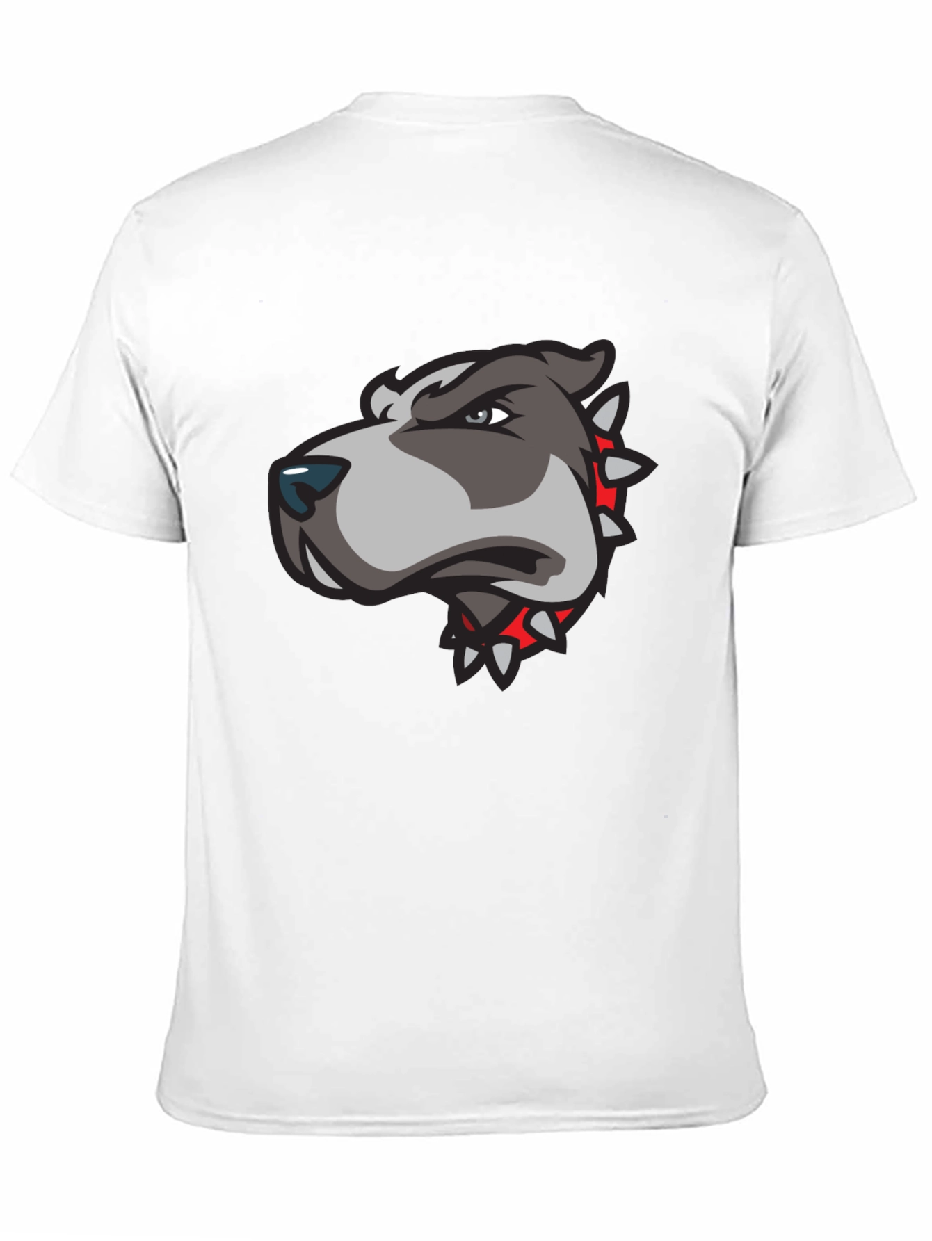Mens Black T-Shirt with Pitbull Graphic