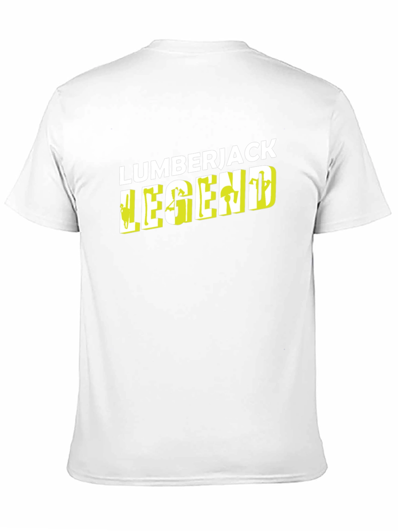 Lumberjack Legend Black Graphic Tee - Mens Crew Neck