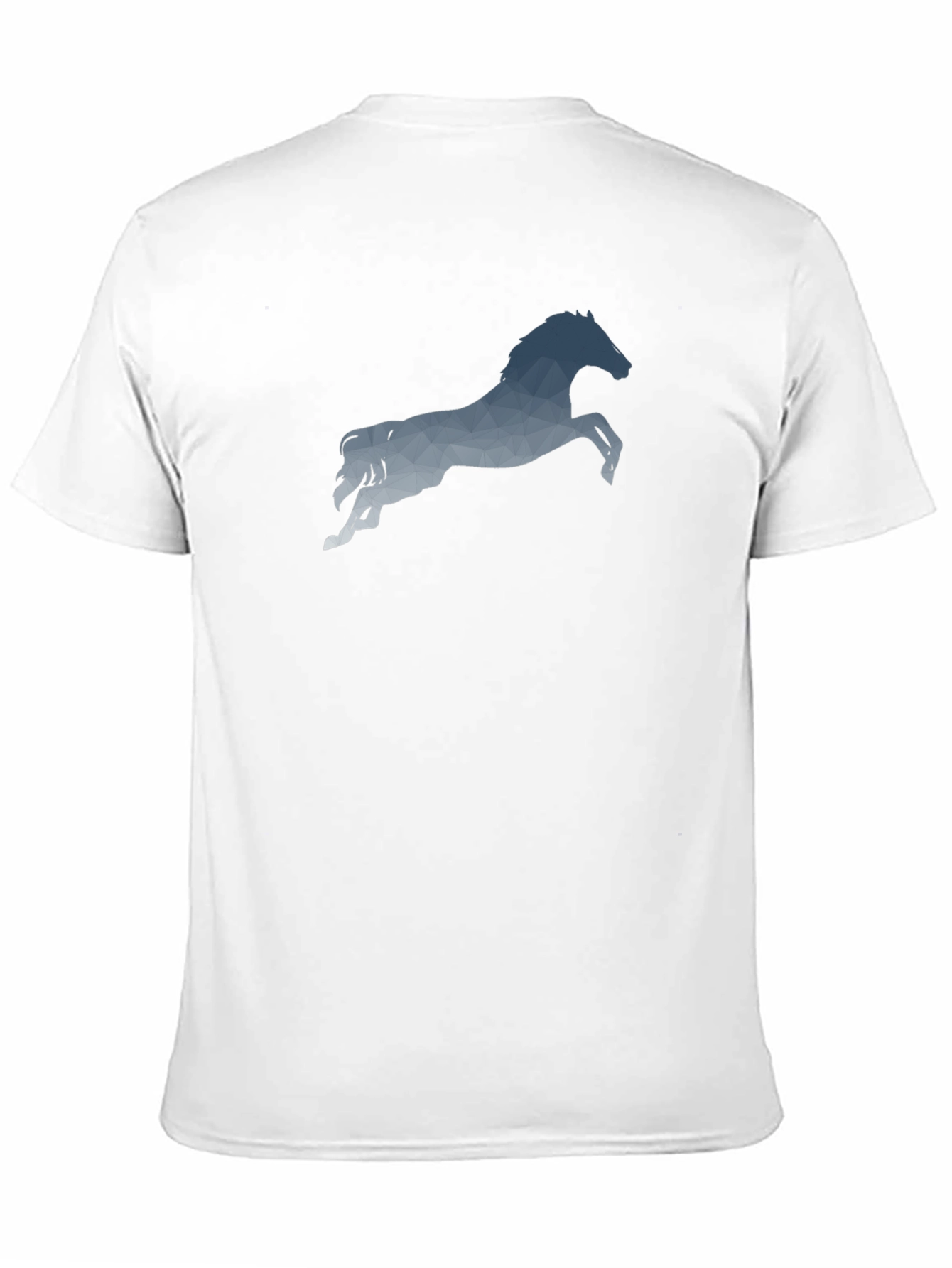 Geometric Horse Graphic Tee - Mens Black T-Shirt