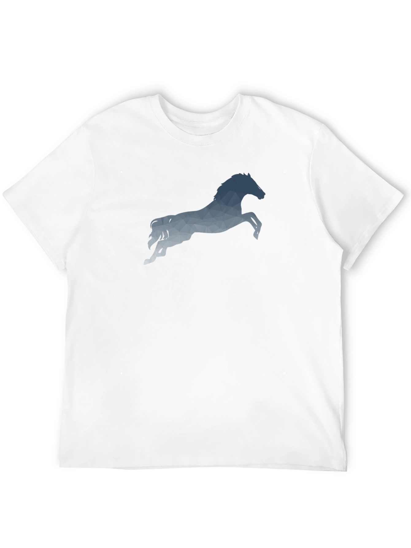 Geometric Horse Graphic Tee - Mens Black T-Shirt