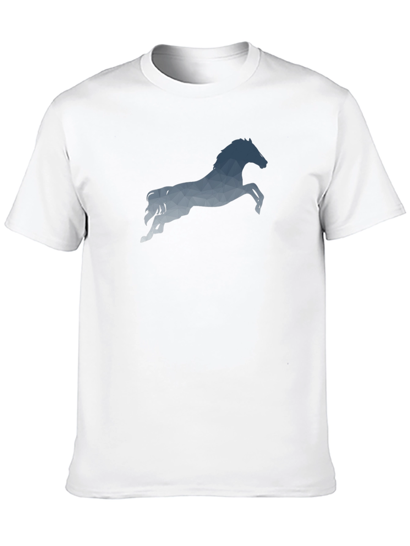 Geometric Horse Graphic Tee - Mens Black T-Shirt
