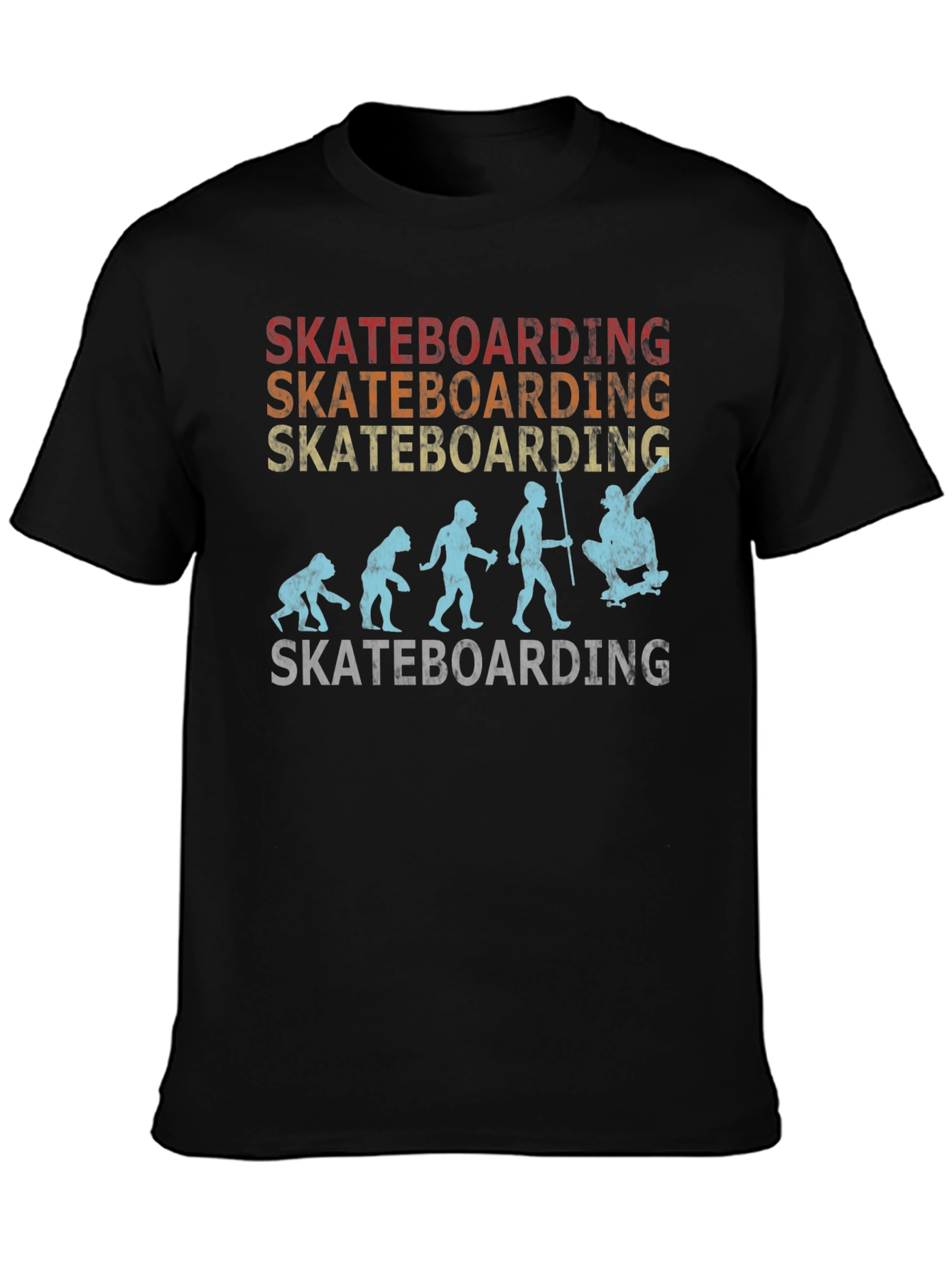 Skateboarding Evolution Graphic T-Shirt