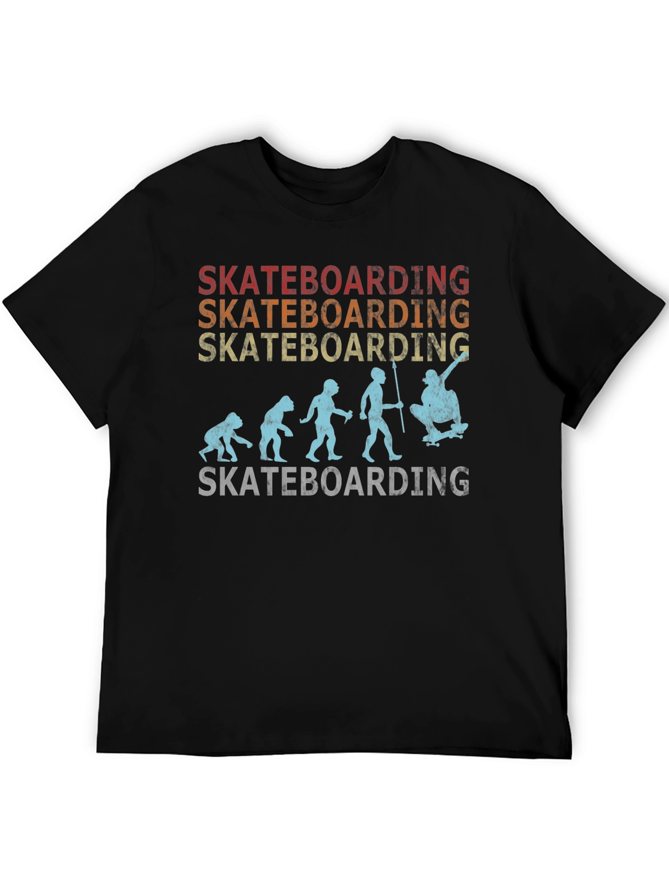 Skateboarding Evolution Graphic T-Shirt
