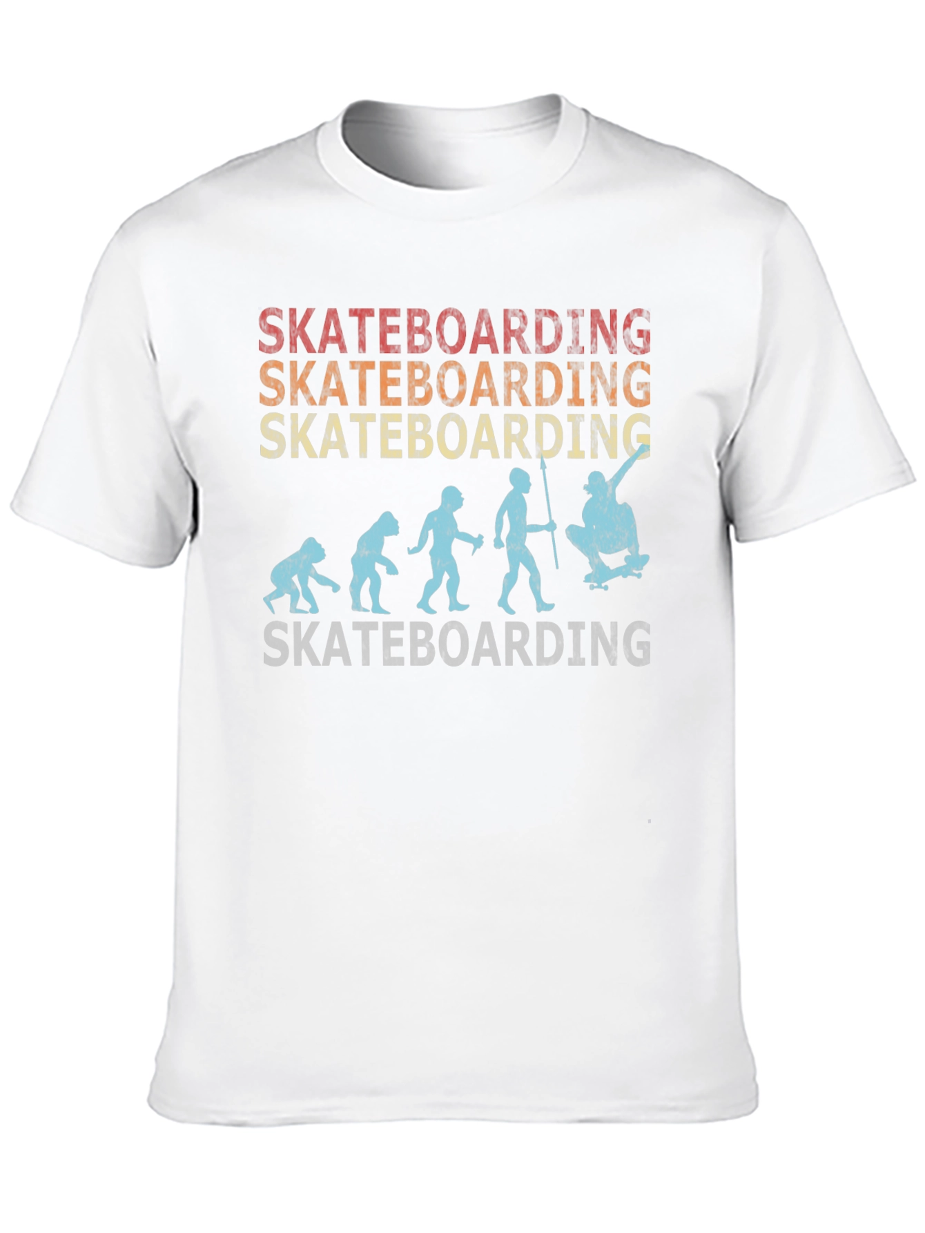 Skateboarding Evolution Graphic T-Shirt