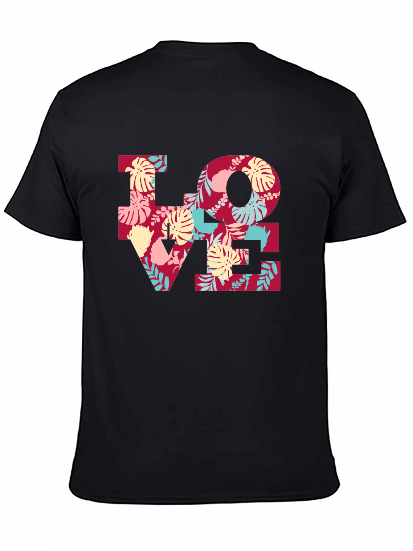 Tropical LOVE T-Shirt - Floral Design