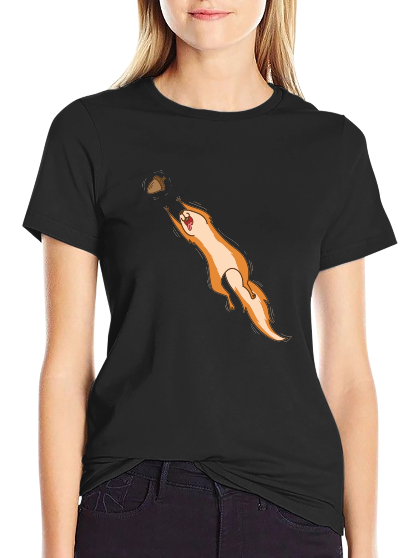 Funny Squirrel Nut Chaser Graphic T-Shirt