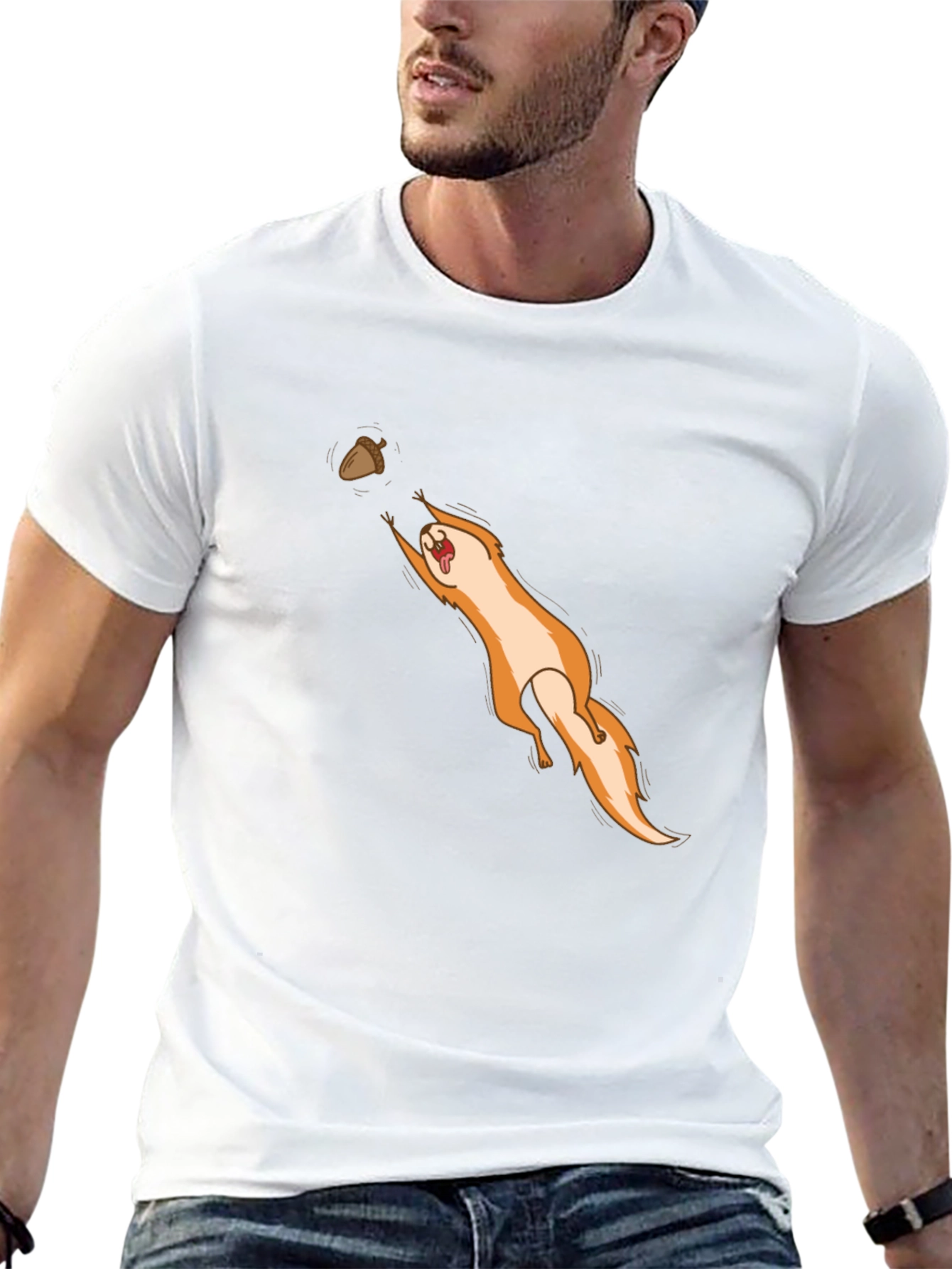 Funny Squirrel Nut Chaser Graphic T-Shirt